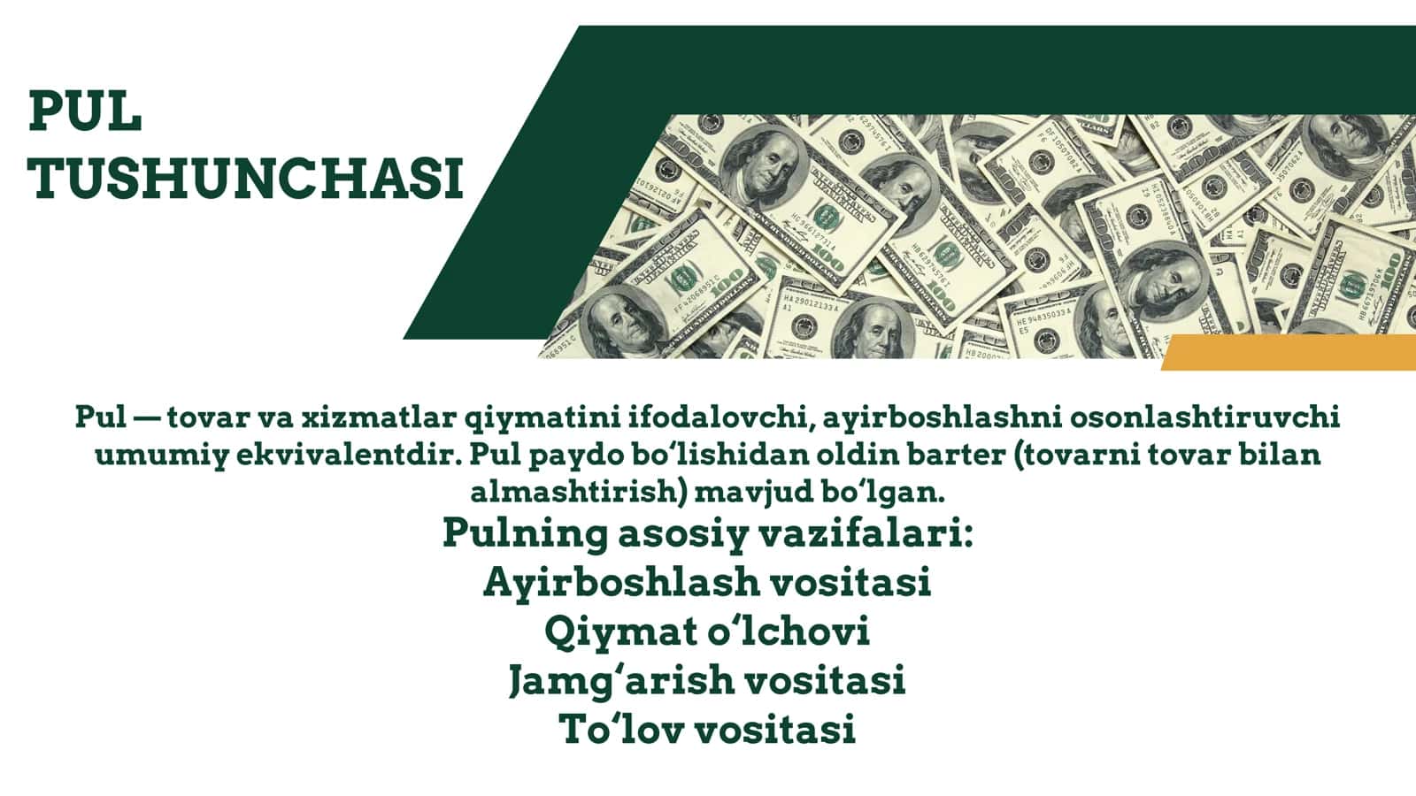 PUL SHAKLLARI VA TURLARINING EVOLYUTSIYASI 2