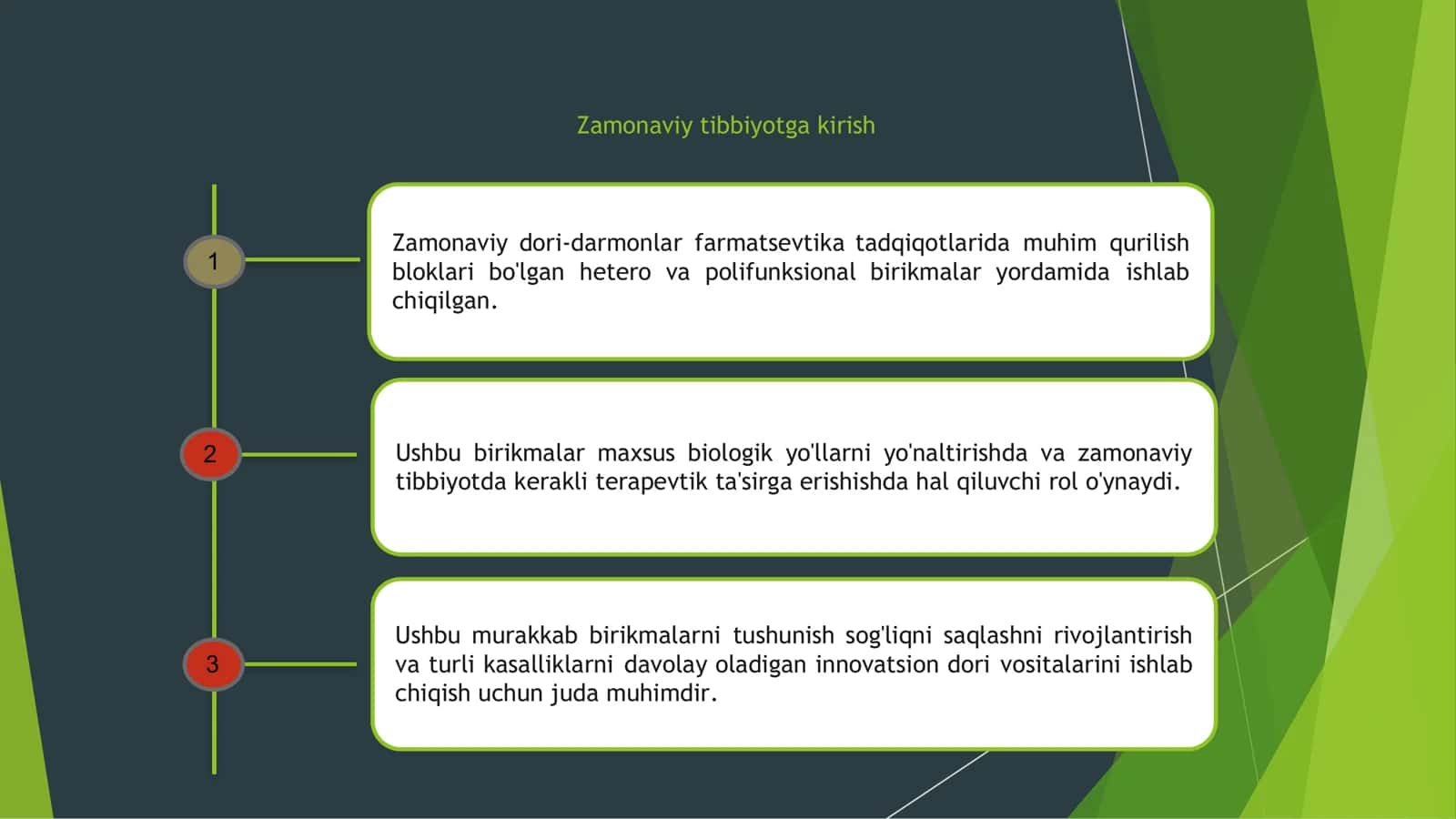 Zamonaviy tibbiyotga kirish 2