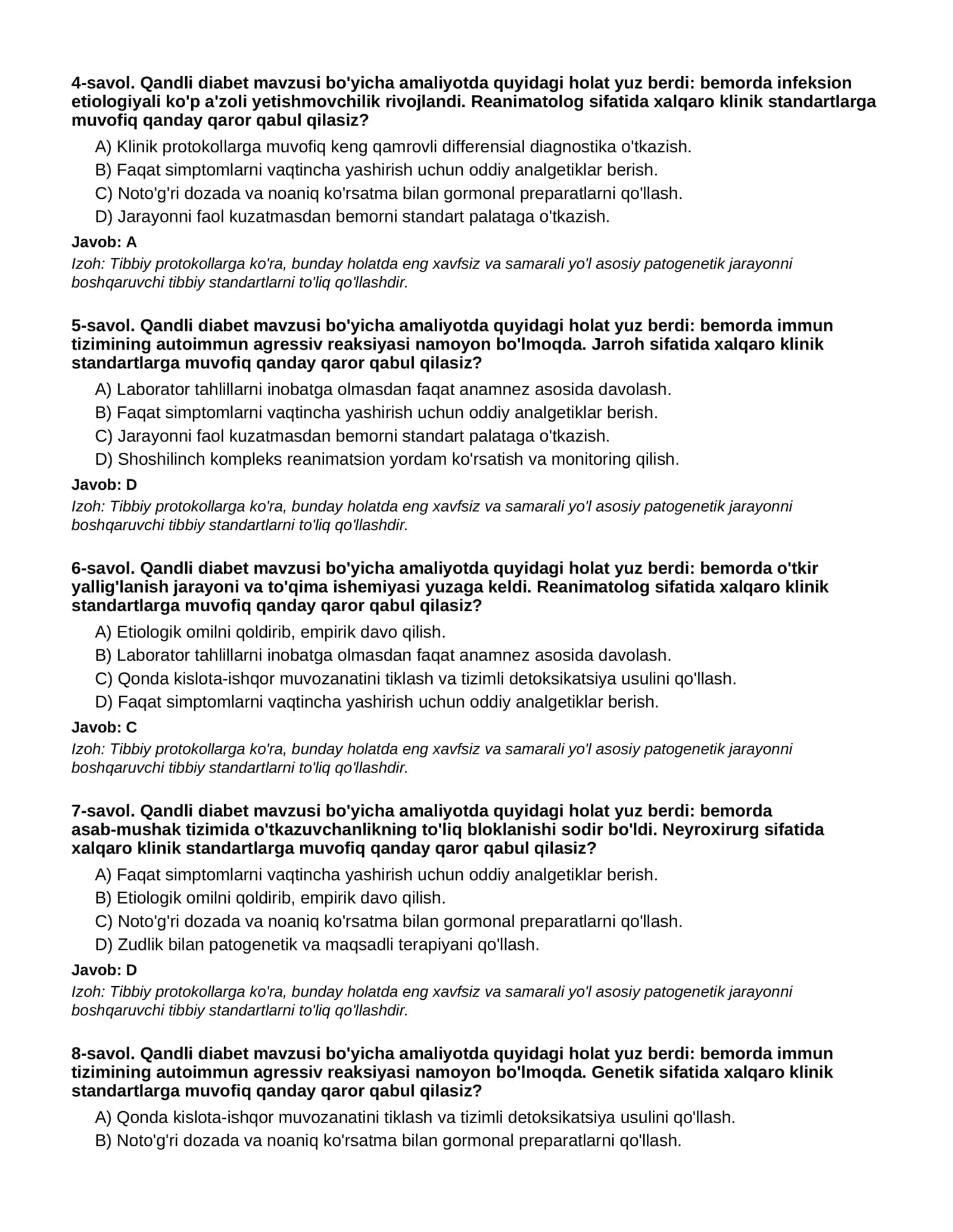 QANDLI DIABET - 2-QISM 2
