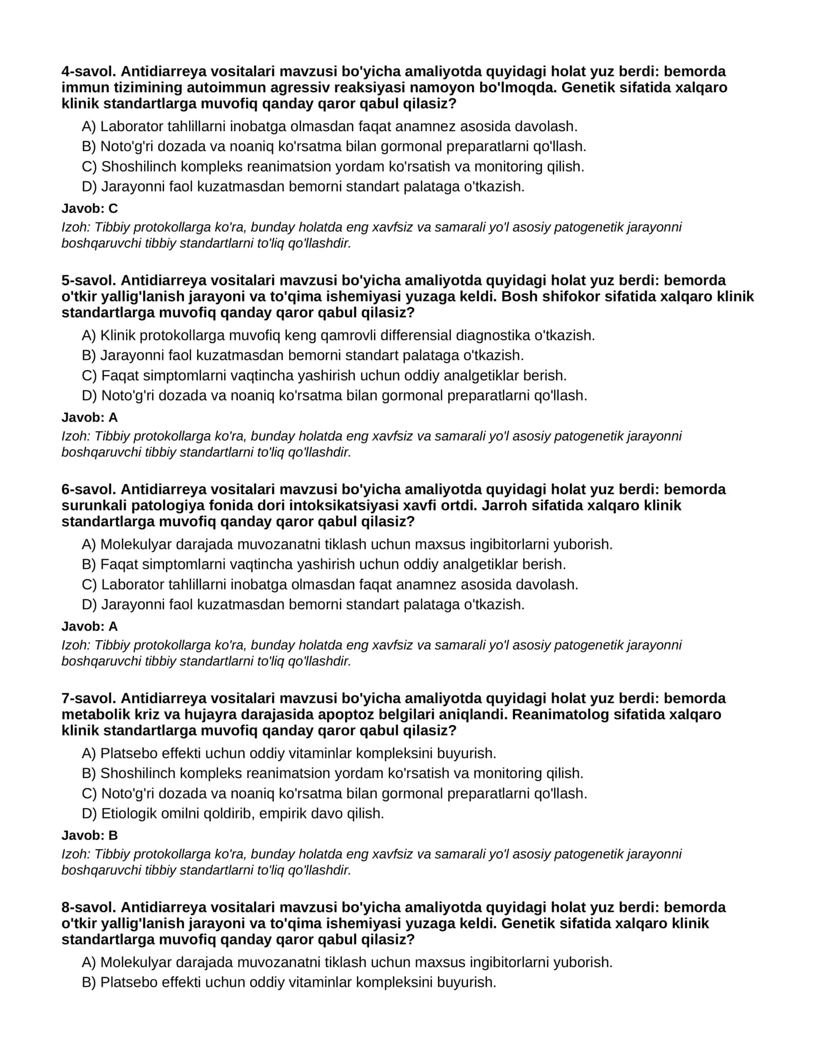 ANTIDIARREYA VOSITALARI - 2-QISM 2