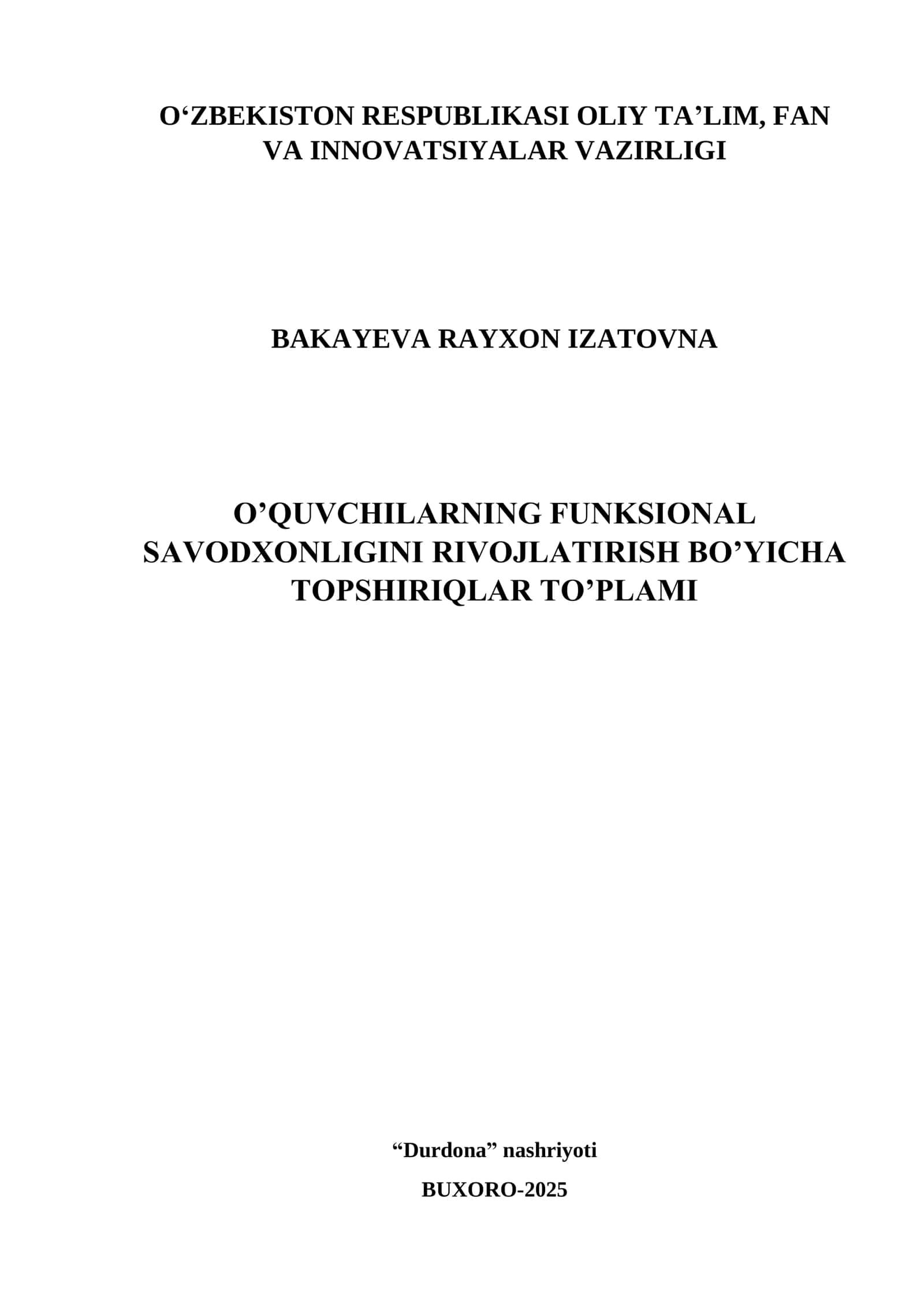 Topshiriqlar to‘plami 2