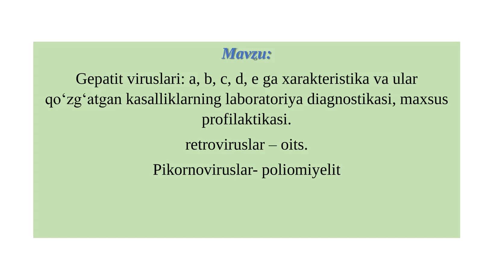 Gepatit viruslari 2