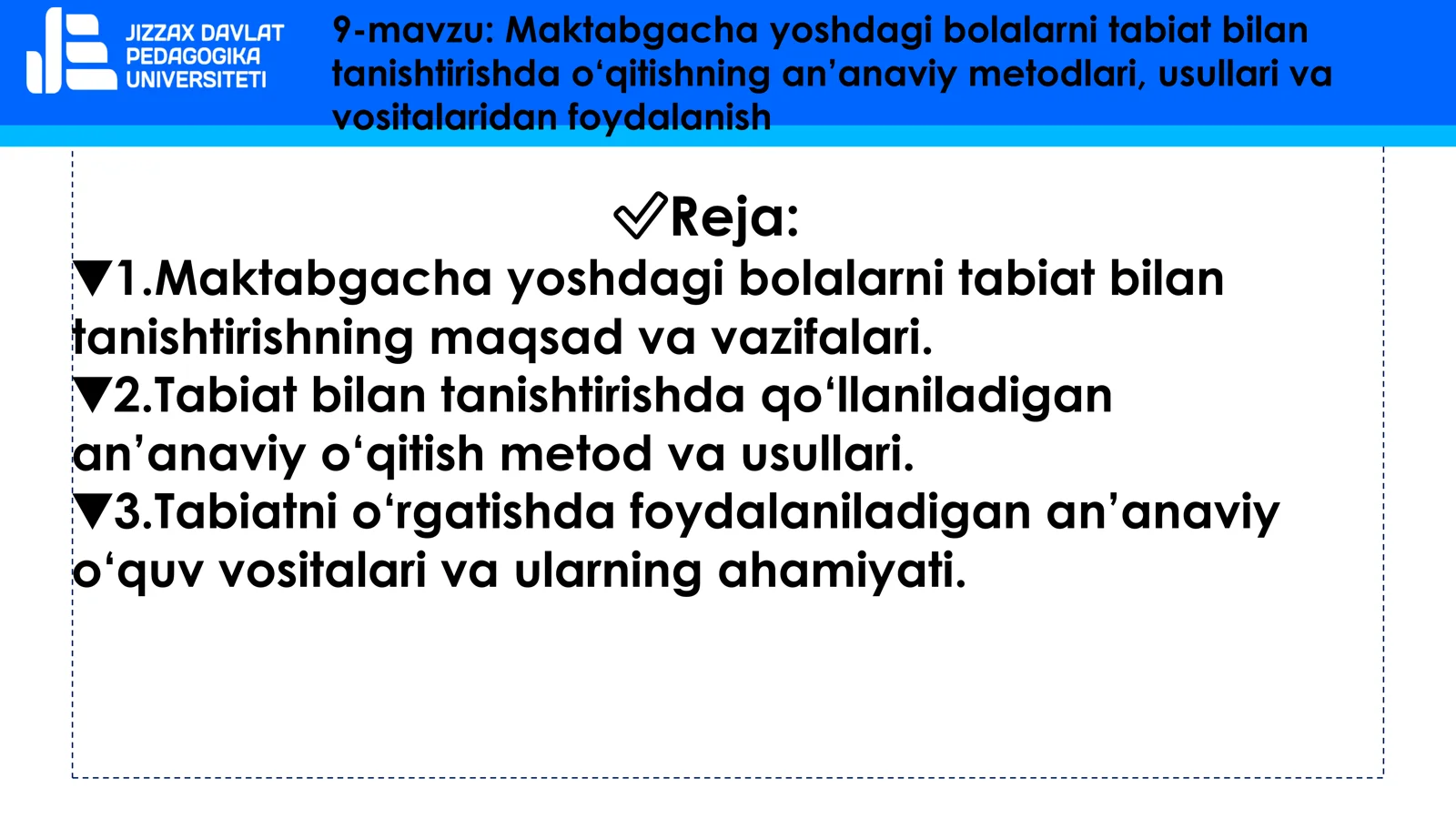 Maktabgacha yoshdagi bolalarni tabiat bilan tanishtirishda o‘qitishning an’anaviy metodlari, usullari va vositalaridan foydalanish 2