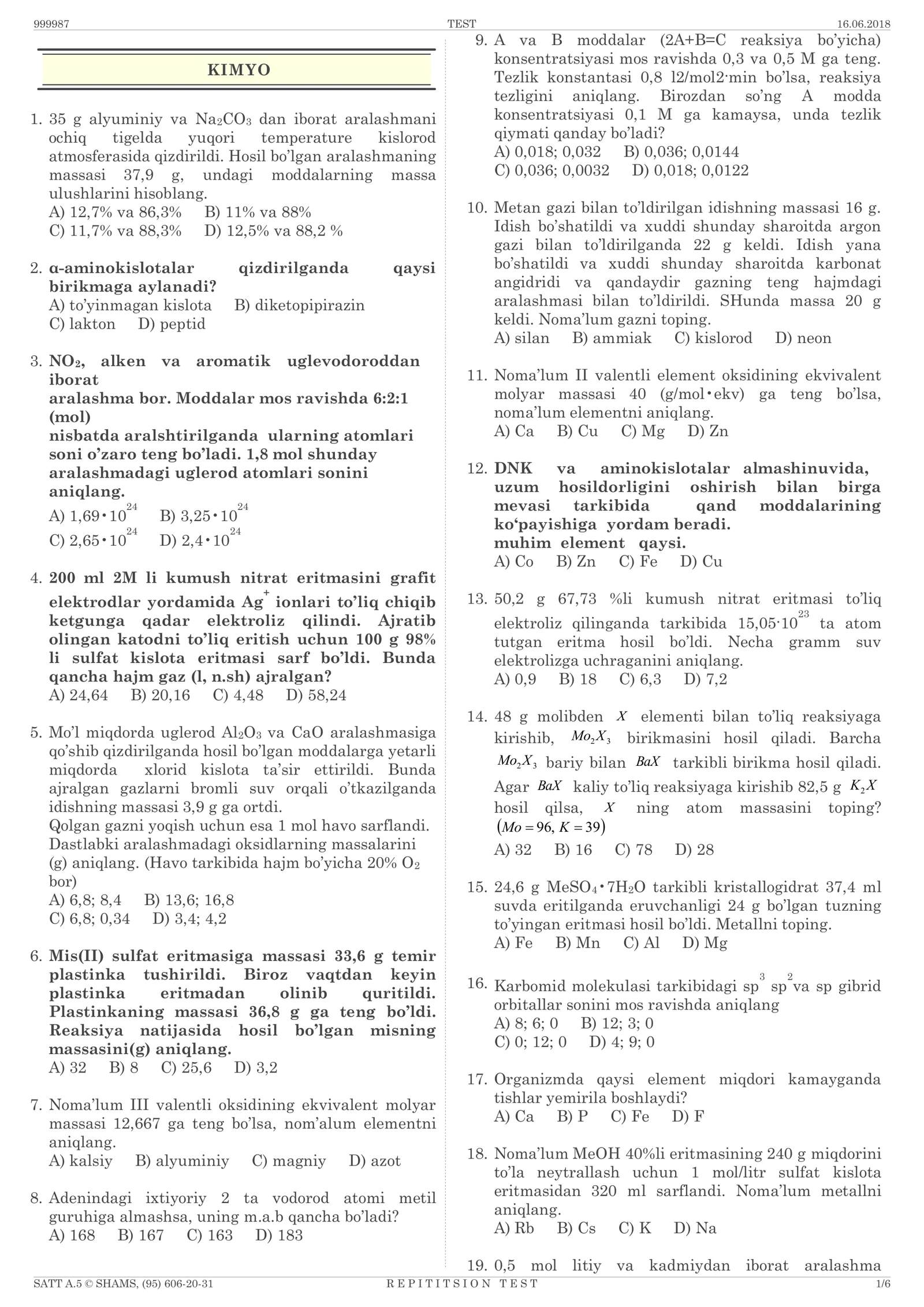 DTM SAVOLLAR KITOBI 2