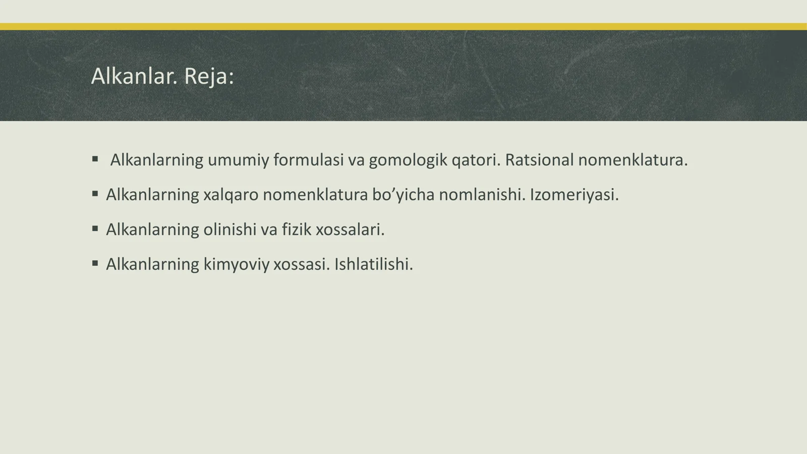 Alkanlar 2