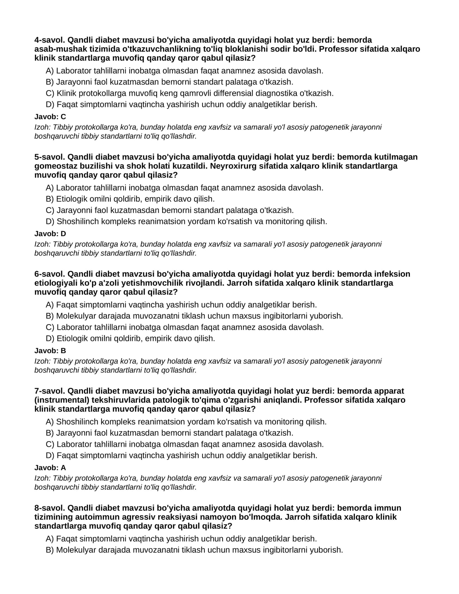 QANDLI DIABET - 1-QISM 2