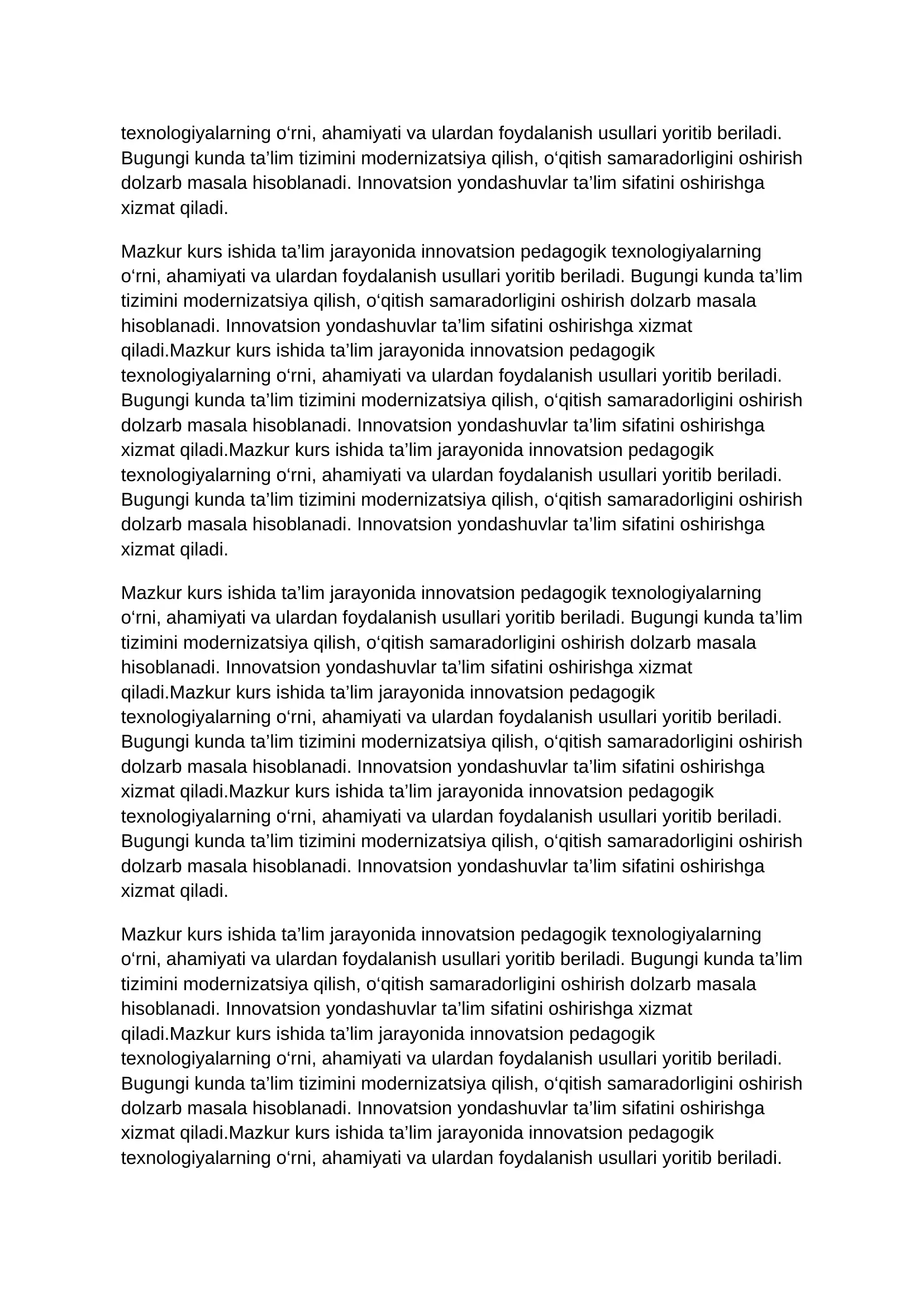 Pedagogika kurs ishi 2