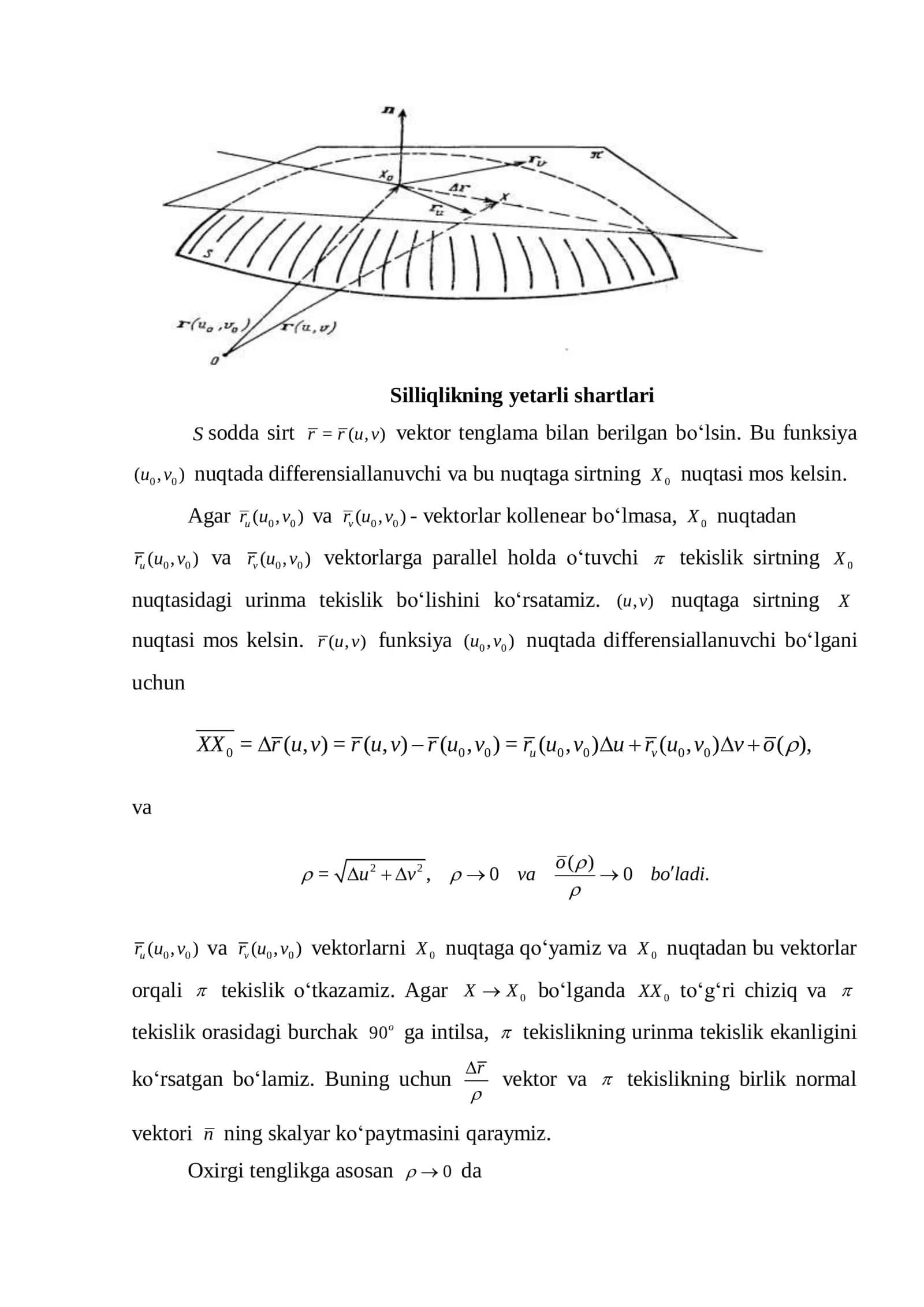 Sirt ustida yotuvchi egri chiziqlar 2