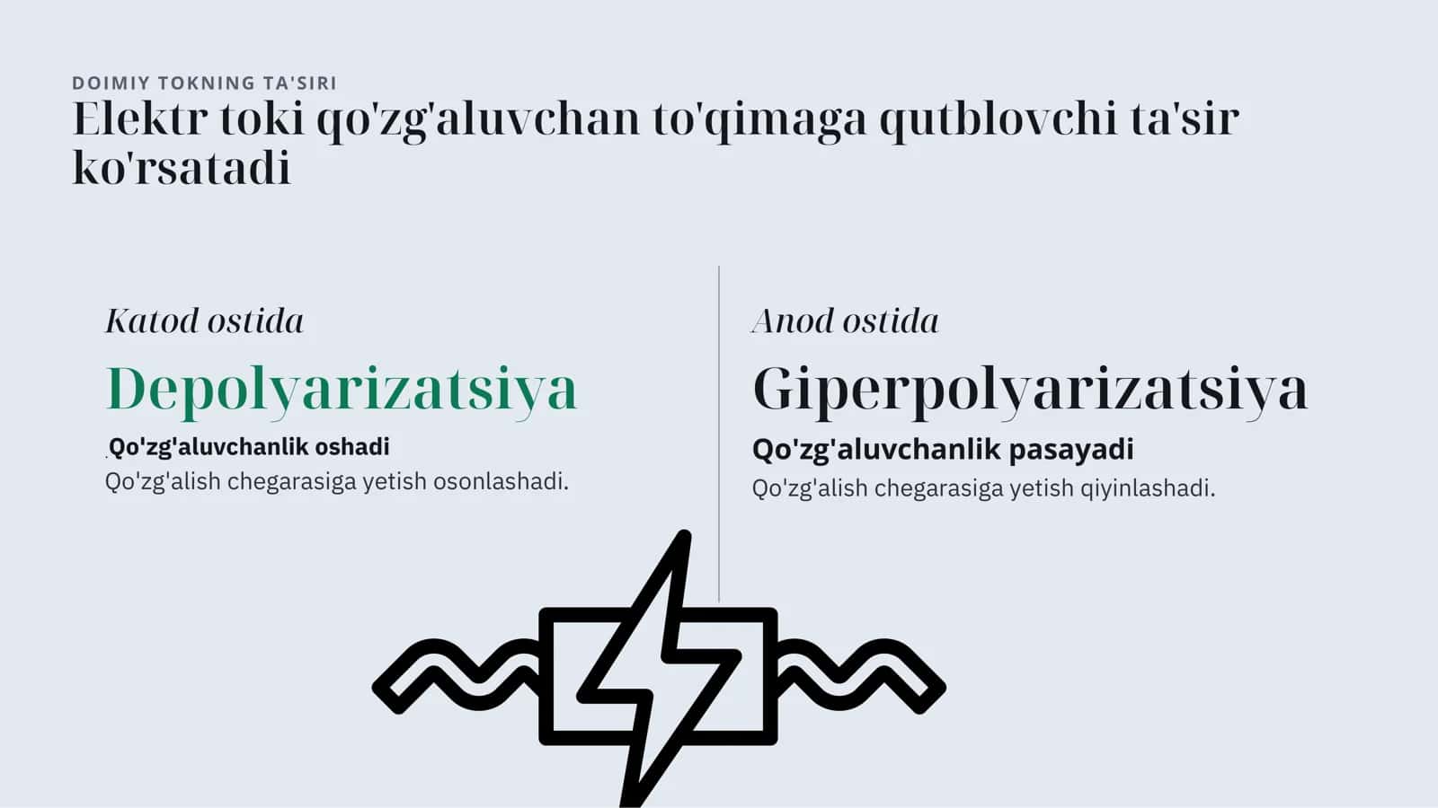 Qo'zg'aluvchan  to'qimalarda  bioelektr hodisalar 2