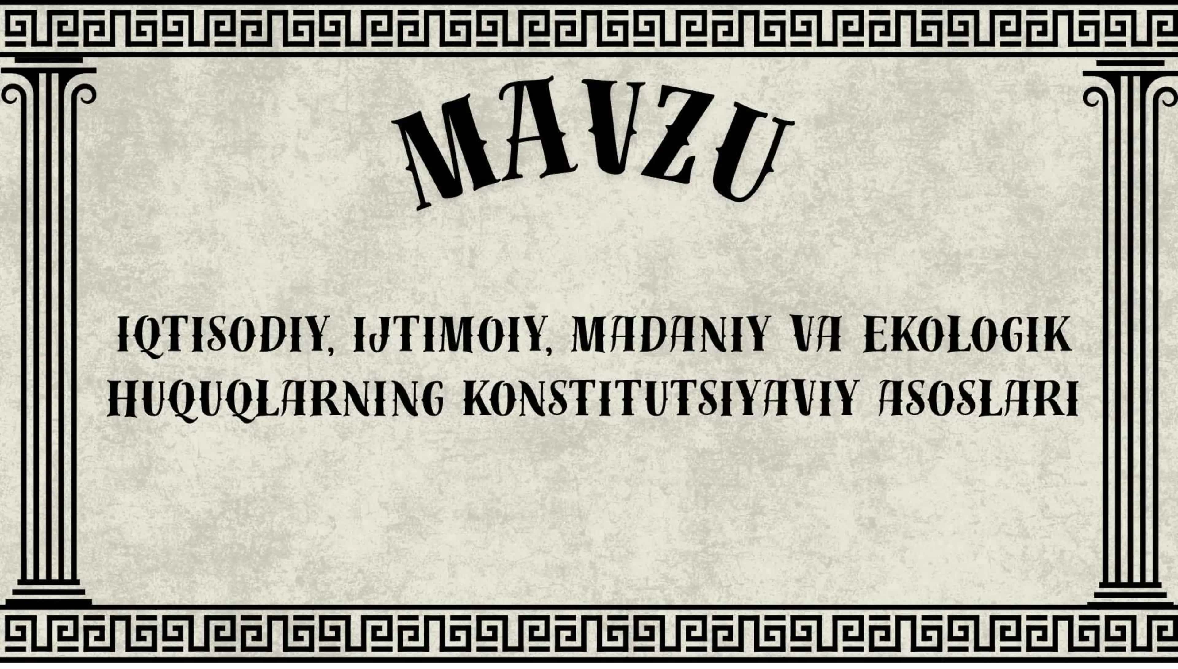 Iqtisodiy, ijtimoiy, madaniy va ekologik huquqlarning konstitutsiyaviy asoslari 2
