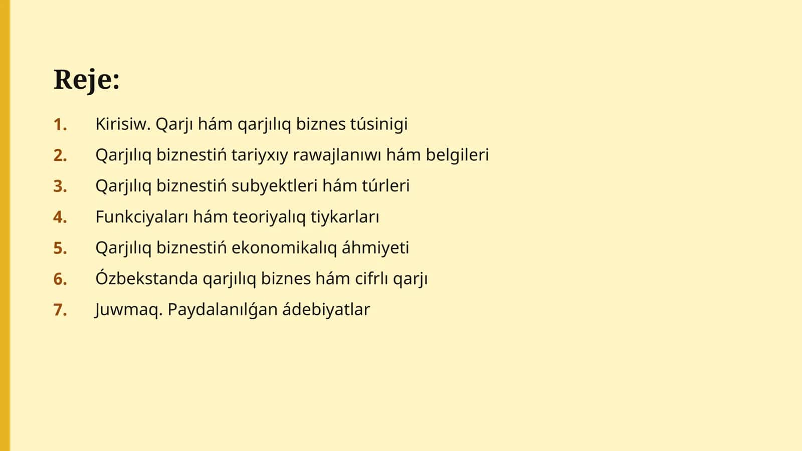 Qarjılıq biznes túsinigi, mazmunı hám ekonomikalıq áhmiyeti 2