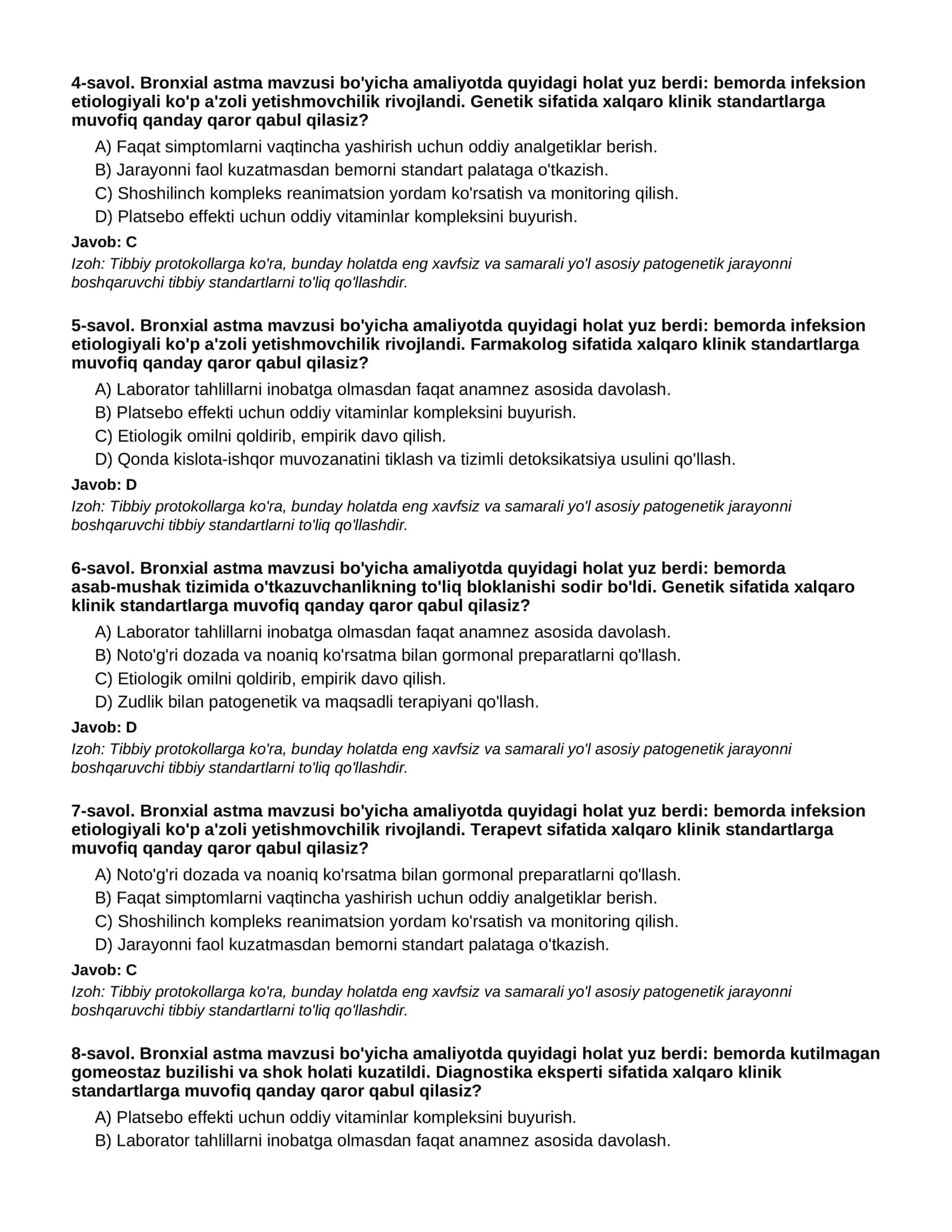 BRONXIAL ASTMA - 3-QISM 2