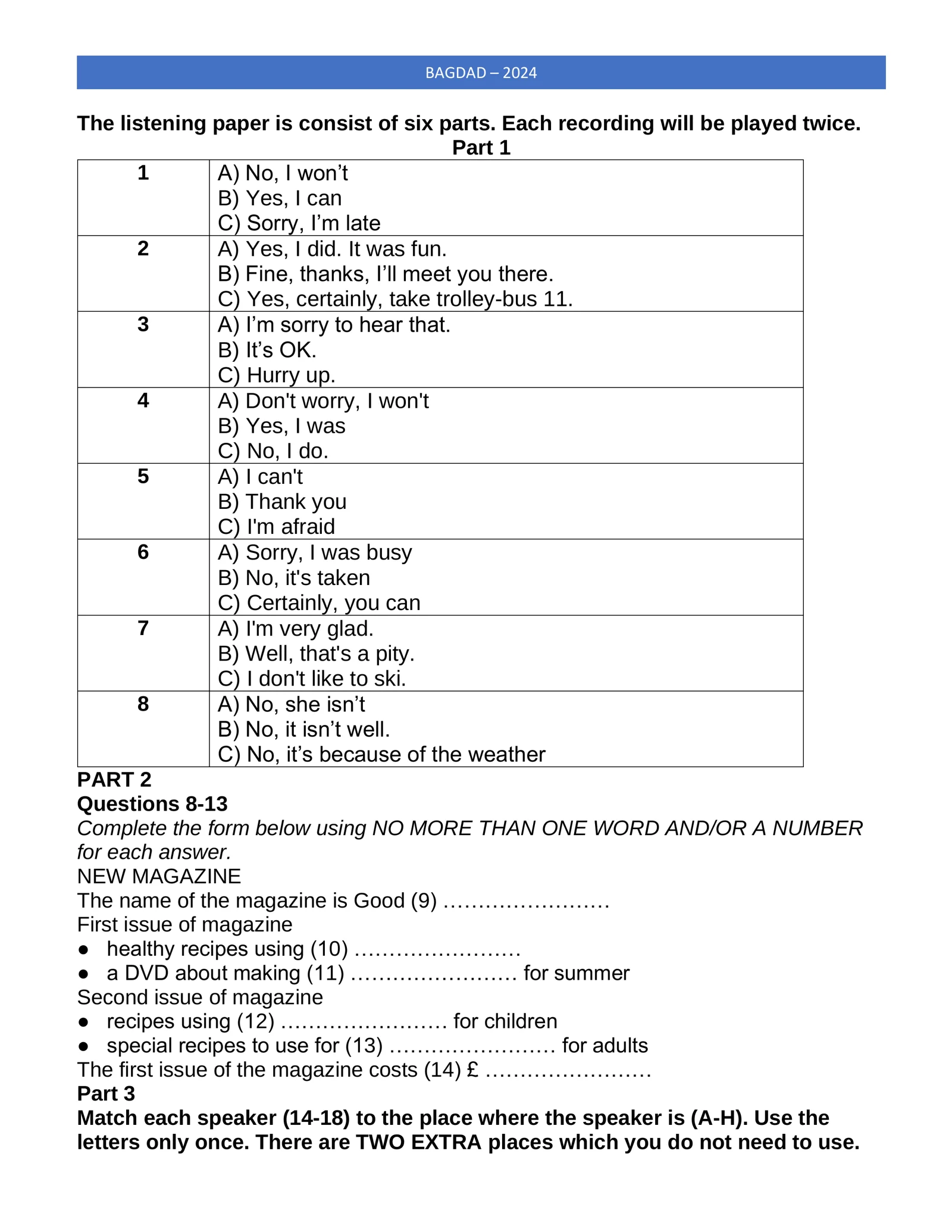 Multilevel mock 2