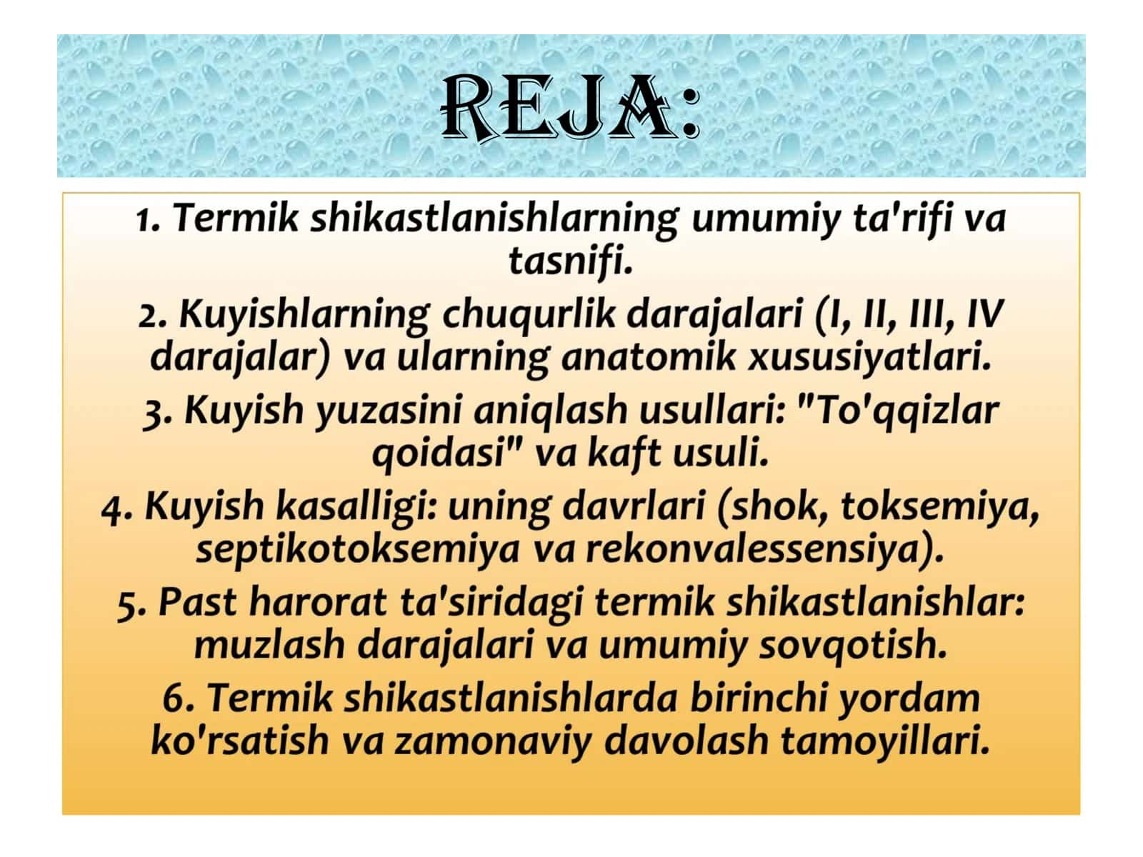 Termik shikastlanishlar 2