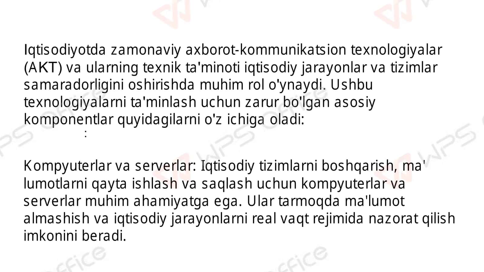 Iqtisodiyotda zamonaviy infarmatsion-kommunikatsion texnologilarning texnik ta'minoti 2