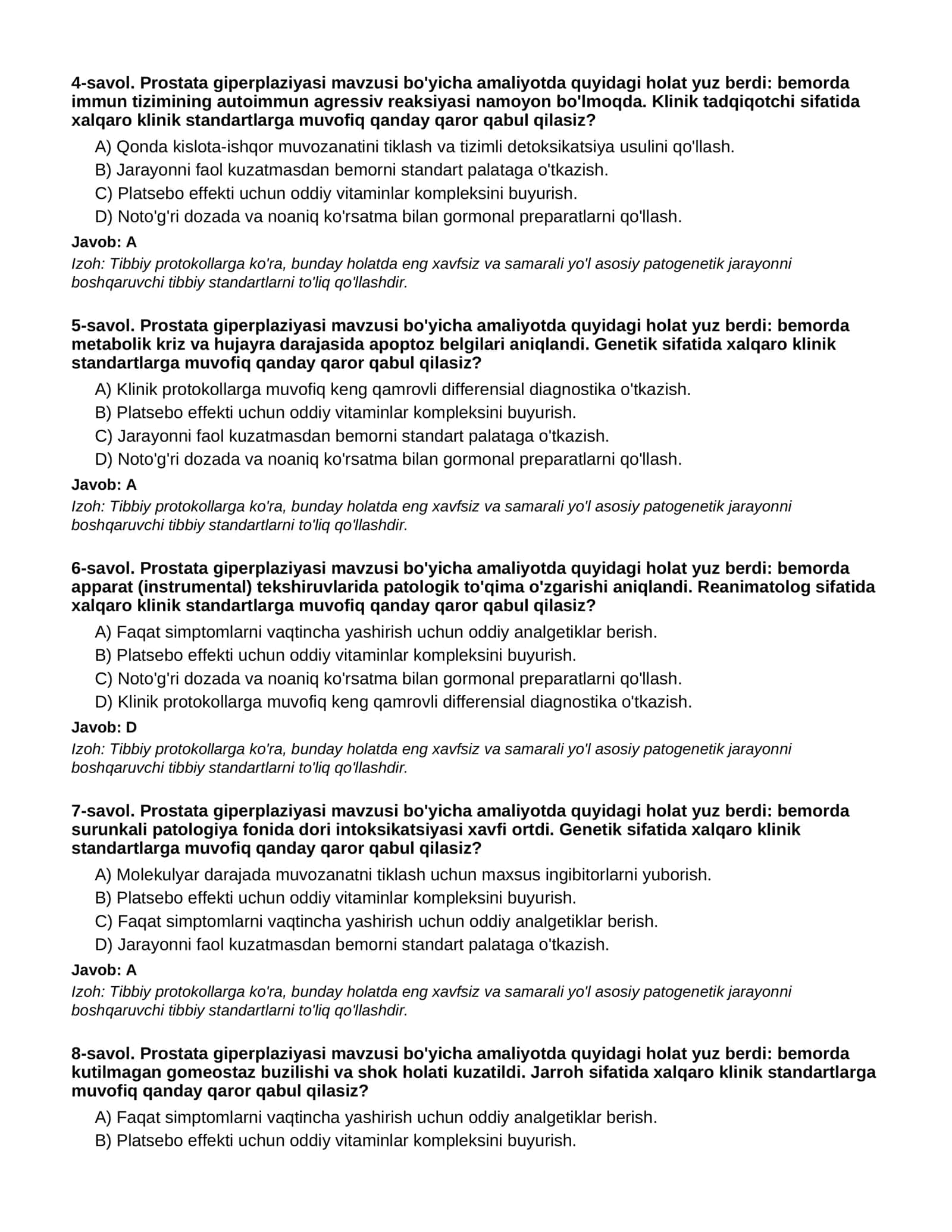 PROSTATA GIPERPLAZIYASI - 1-QISM 2