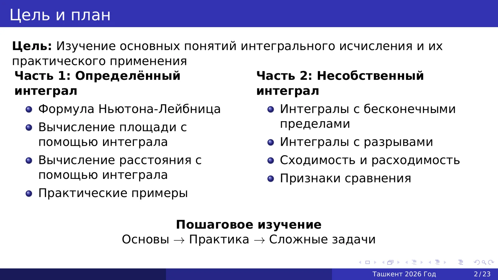 Несобственные интегралы 2