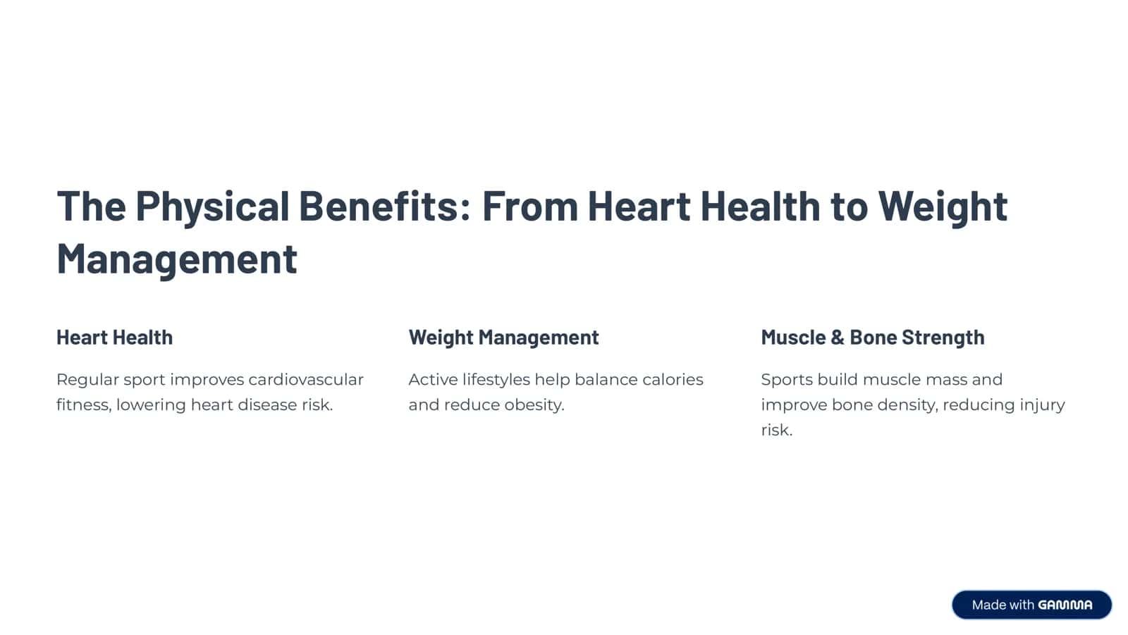 Sport and Health 2