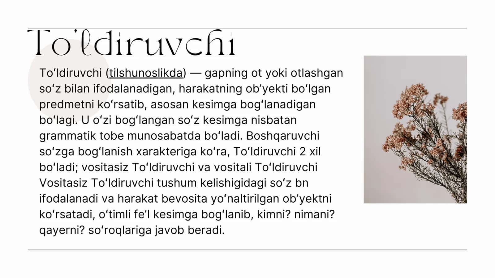 Vositali ,vositasiz to ʻ ldiruvchidan uslubiy foydalanish 2