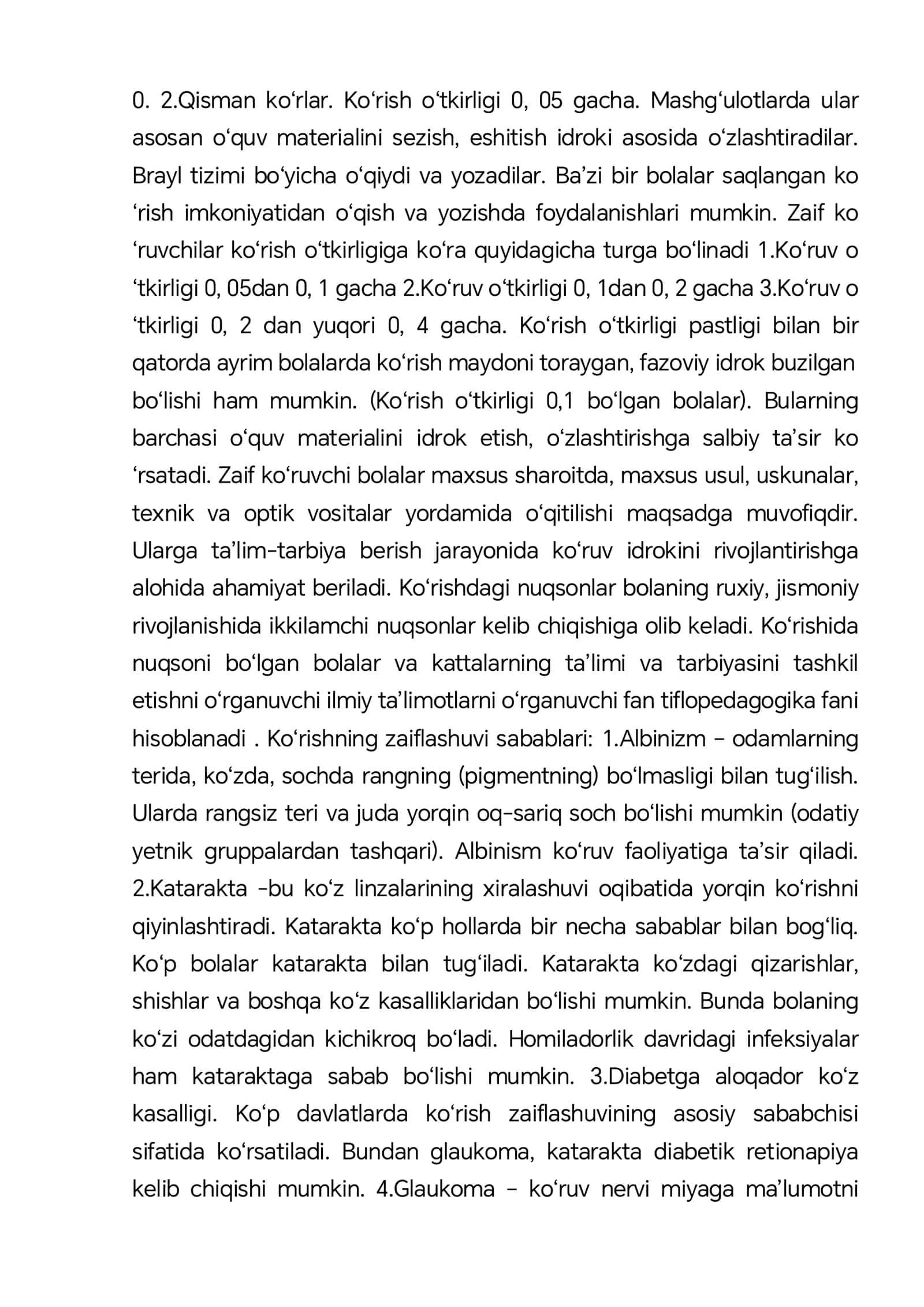 Sensor kamchiliklarga ega bo‘lgan bolalar uchun inklyuziv ta’lim strategiyalari va ularni amalga oshirish shart-sharoitlari 2