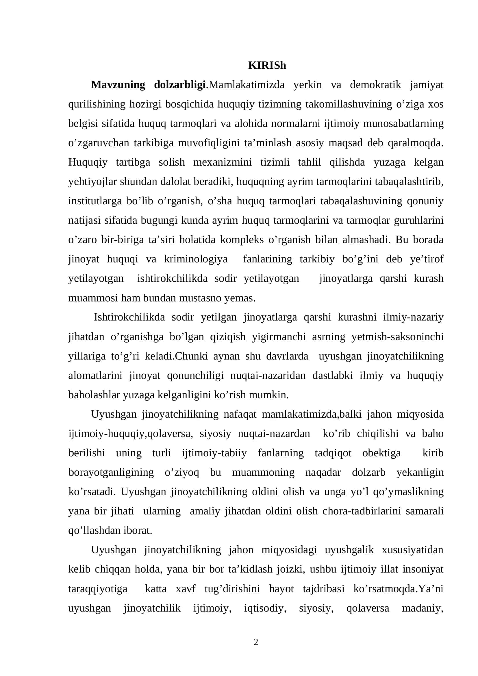 IShTIROKChILIKDA SODIR ETILADIGAN JINOYaTLAR VA ULARGA QARShI KURASh 2