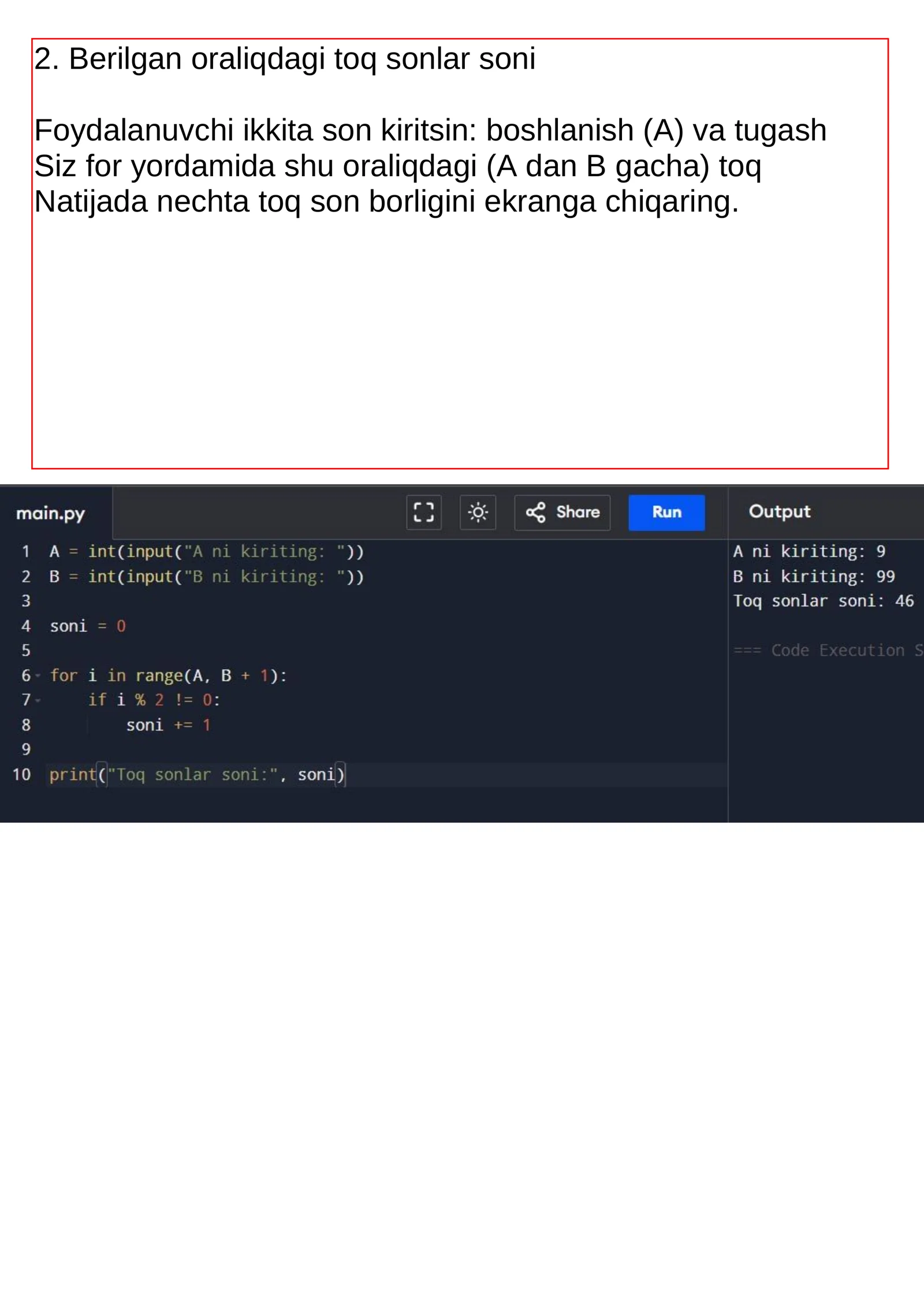 python kodlar 2