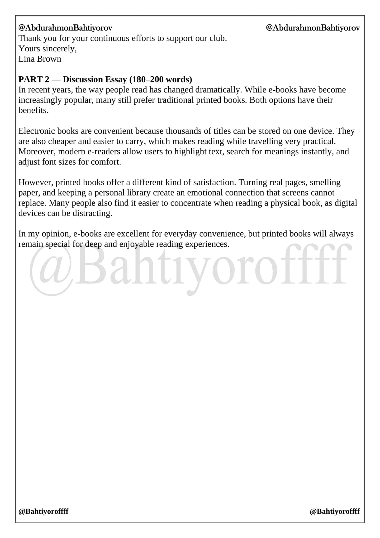 Writing Tasks 2