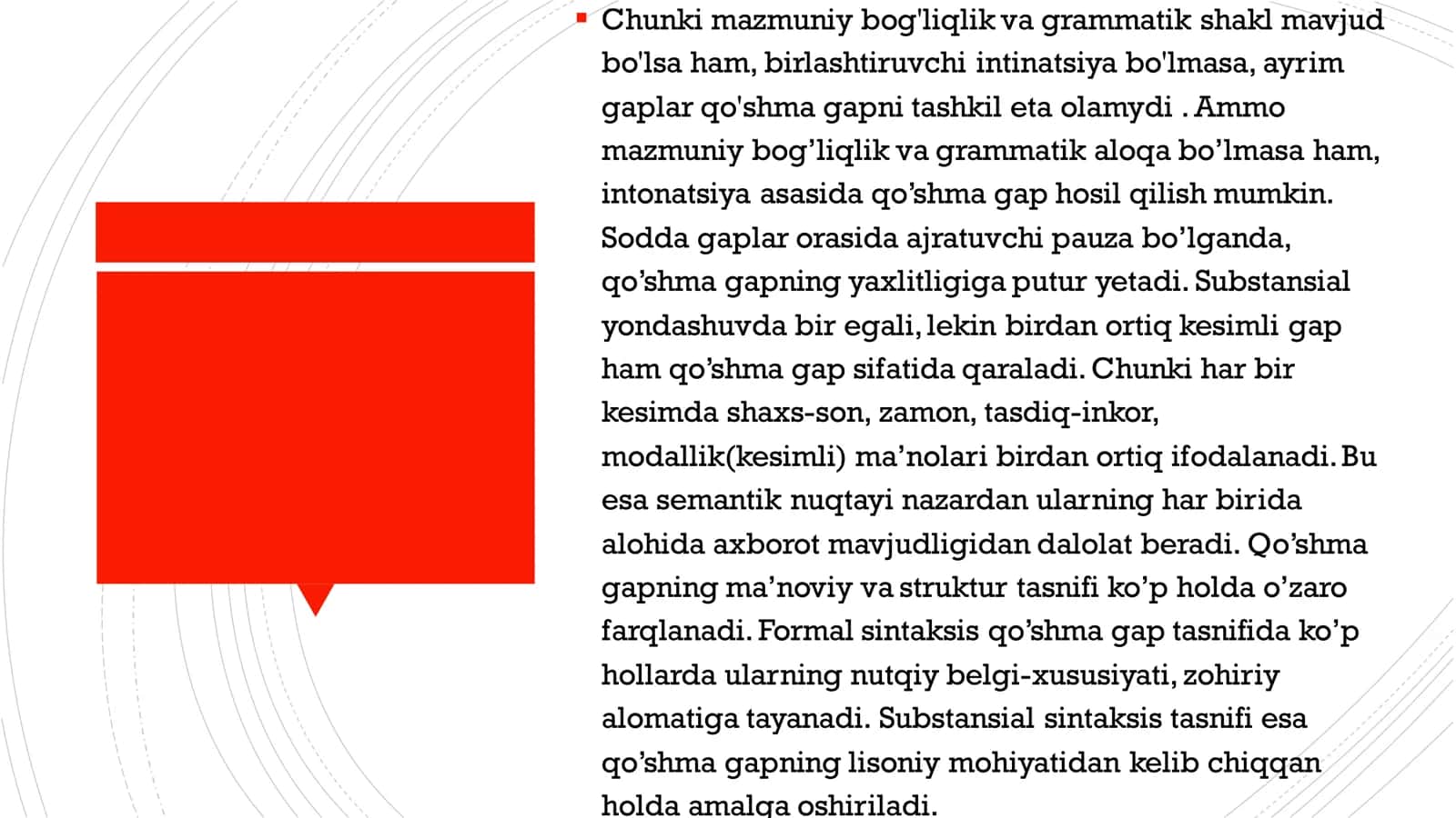O’zbek Tilshunosligida Qshma gap Tadqiqi va Tasnifi. ▪ 2
