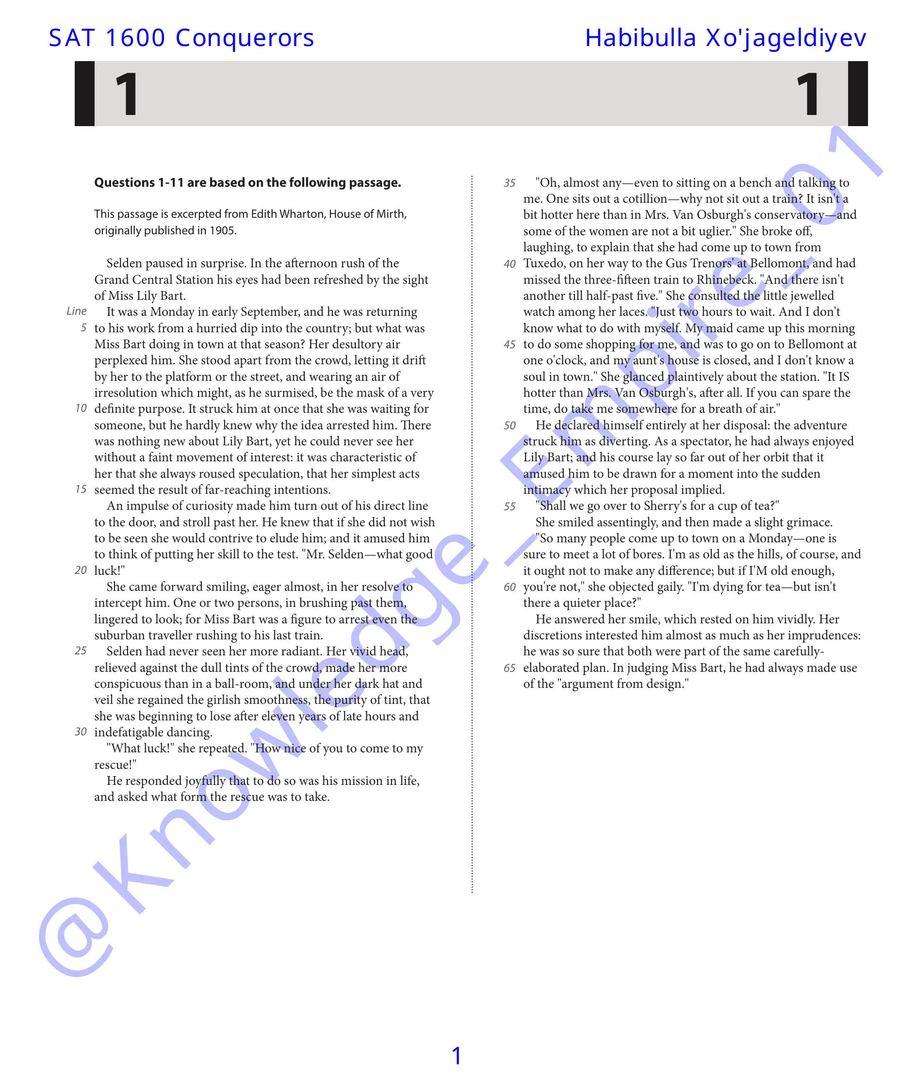 SAT Reading 2
