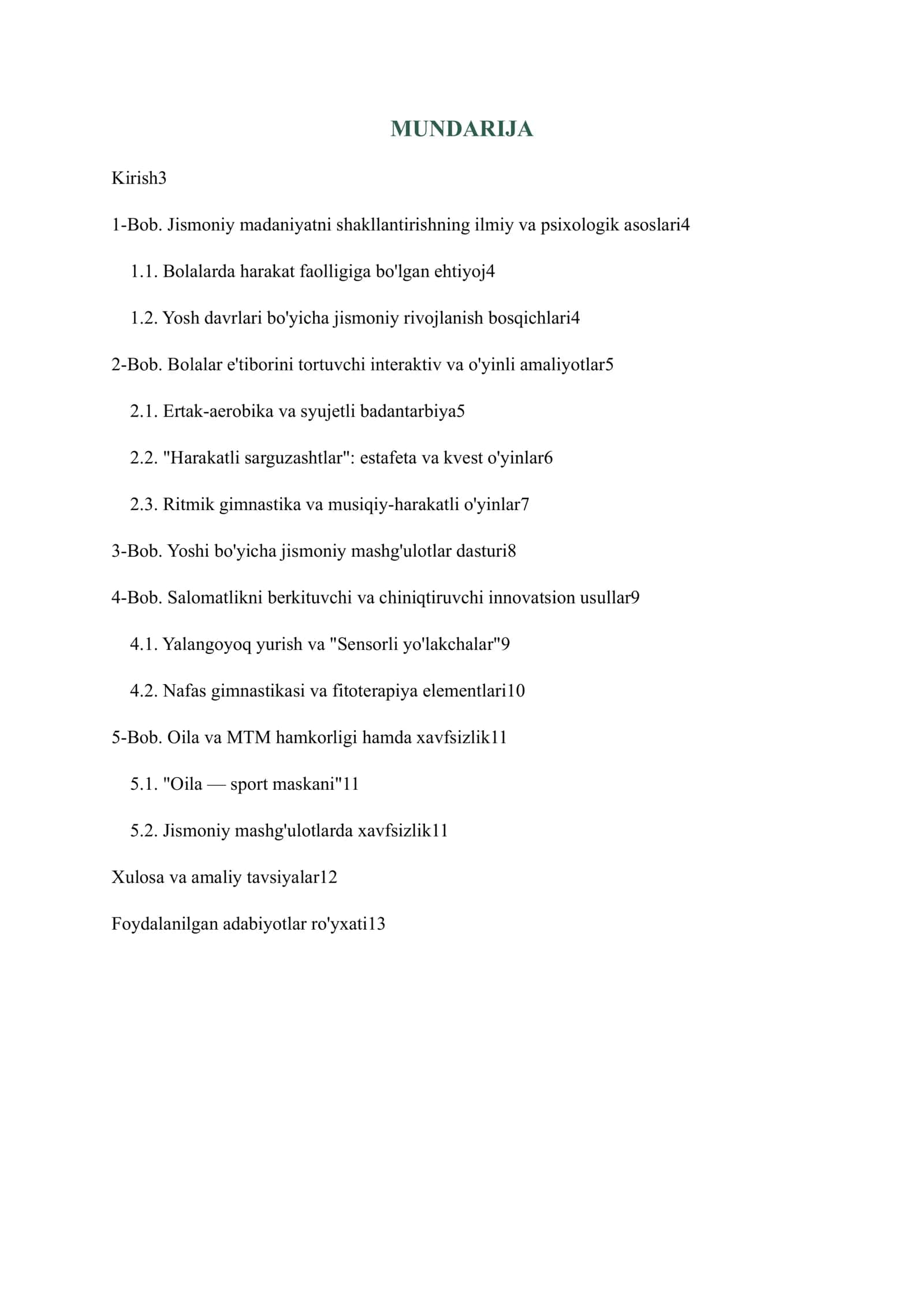 Jismoniy madaniyatni shakllantirish (3–7 yoshdagi bolalar uchun ilmiy-amaliy qo'llanma) 2