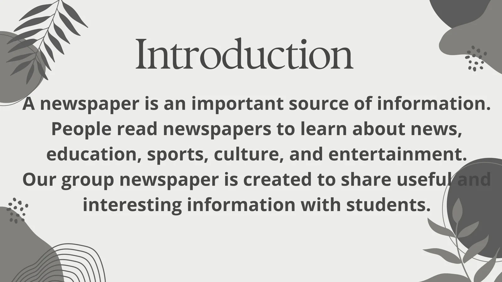 Our Newspaper 2
