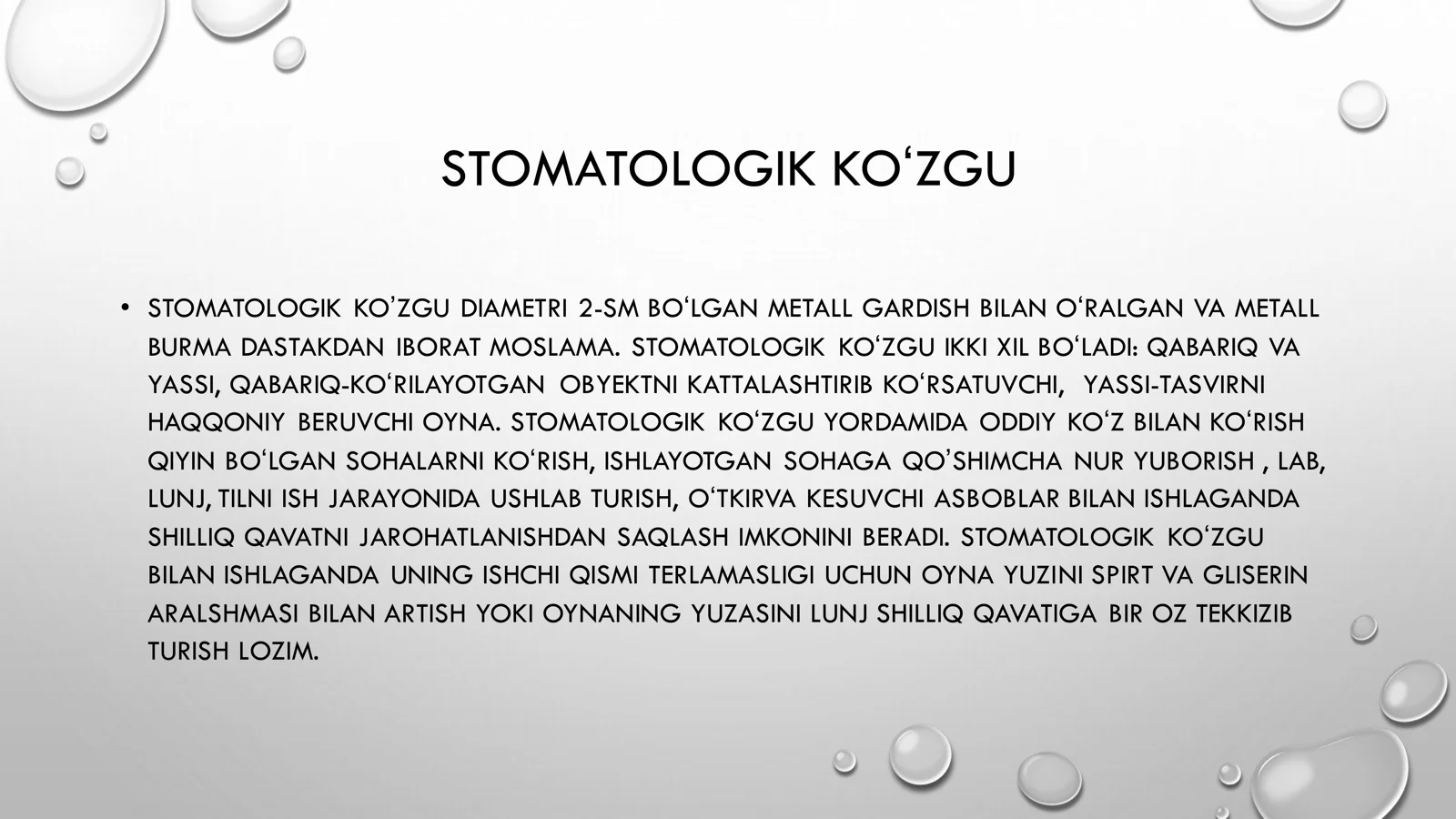 STOMATOLOGIK ASBOBLAR 2