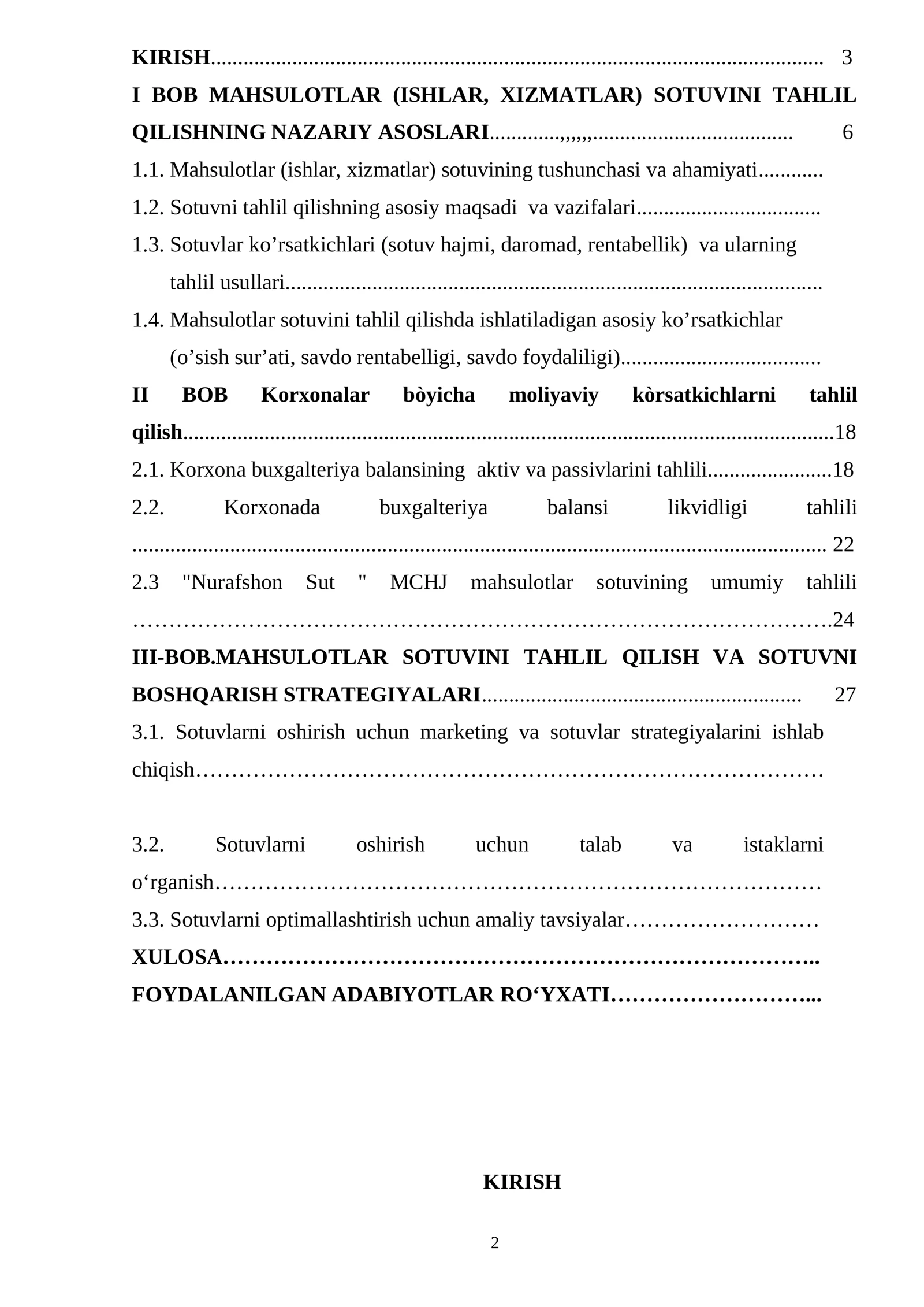 Mahsulot (ishlar va xizmatlar) sotuvini tahlil qilish 2