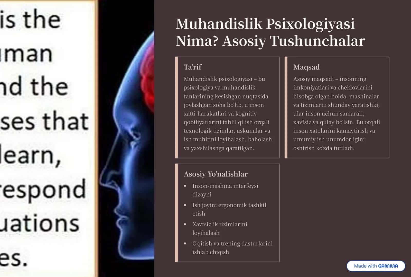 muhandislik psixologiyasi inson 2