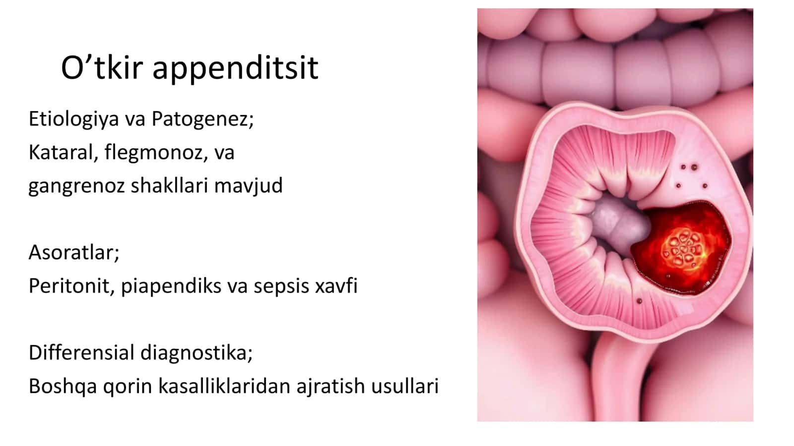 Qorin kasalliklari: Patologik anatomiya 2