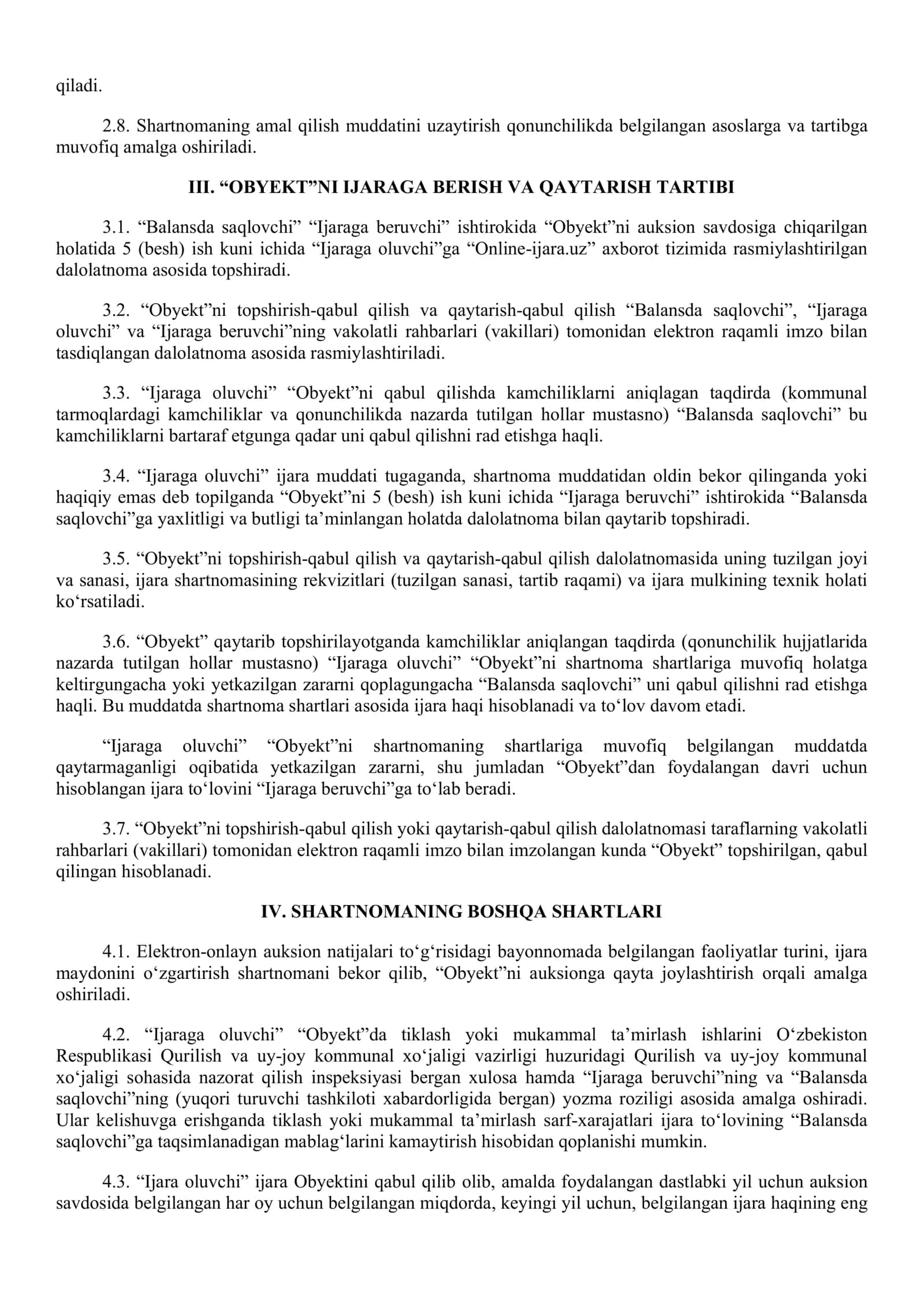 Davlat ko‘chmas mulkini ijaraga berish 2