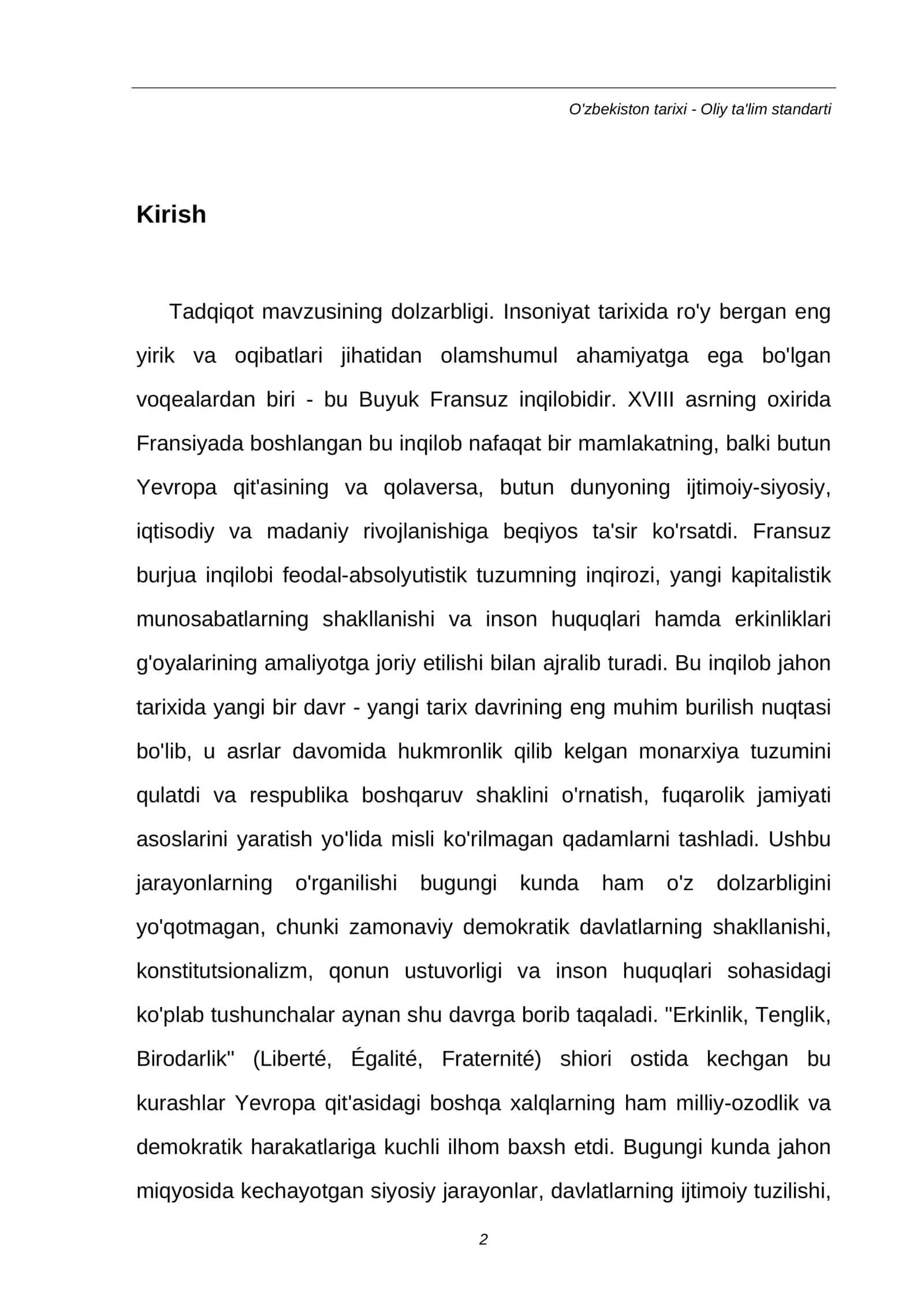 Fransuz burjua inqilobi va uning Yevropa davlatlariga ta'siri 2
