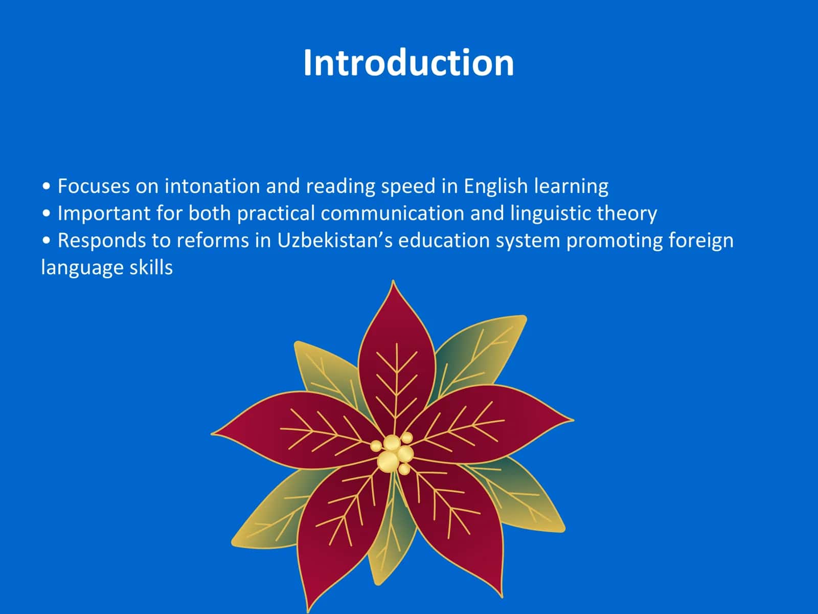 Intonation and Reading Speed in English Learning 2