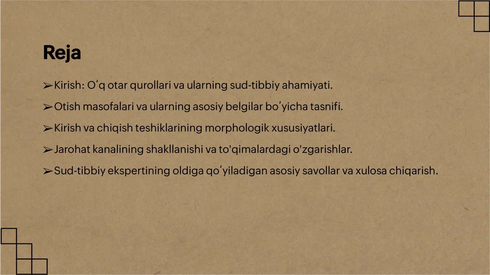 Oʻq otar qurollaridan yetkazilgan jarohatlarning sud tibbiyot ekspertizasi 2