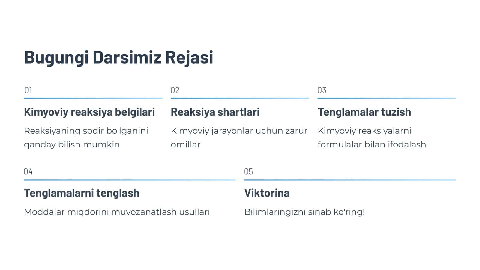 Kimyoviy Reaksiyalar 2