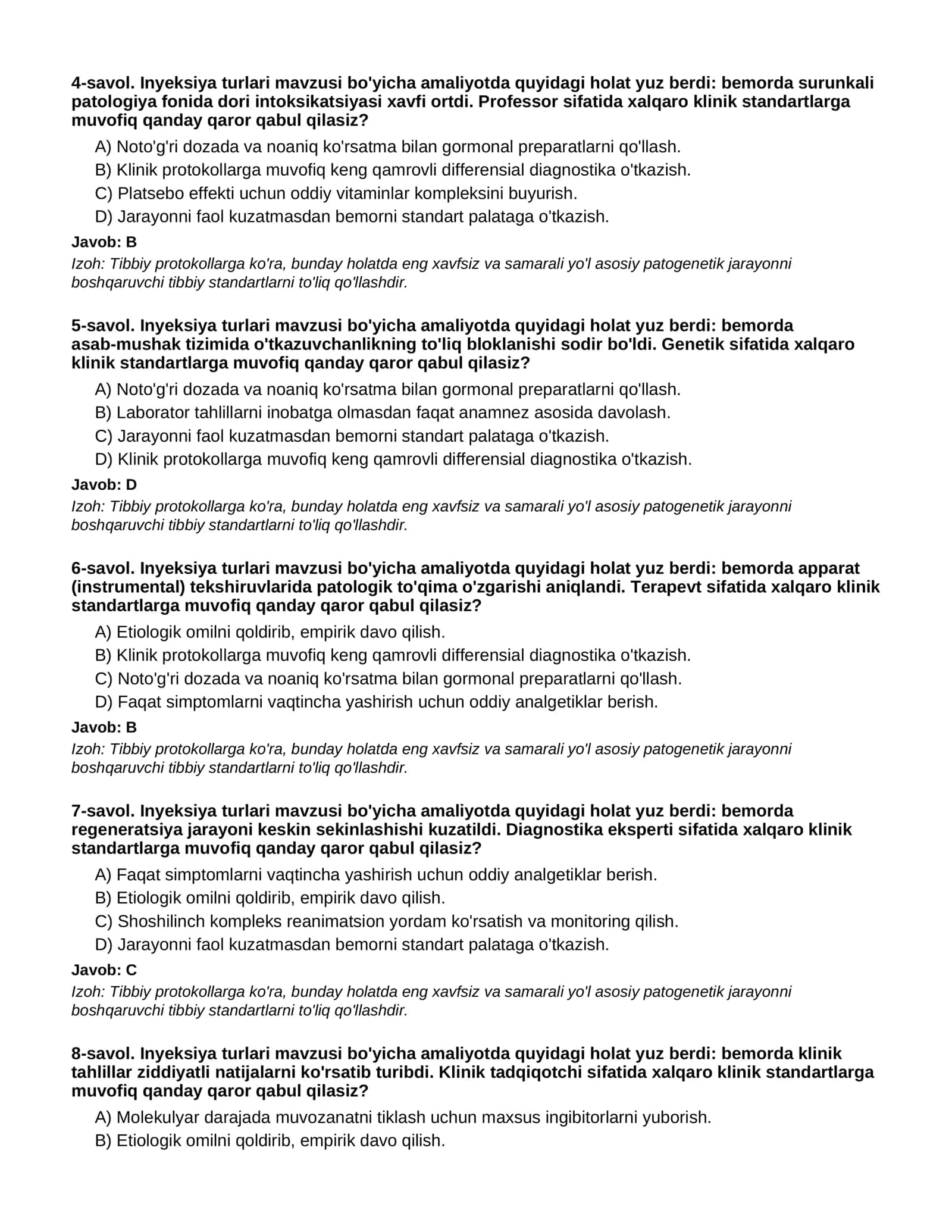 INYEKSIYA TURLARI - 2-QISM 2