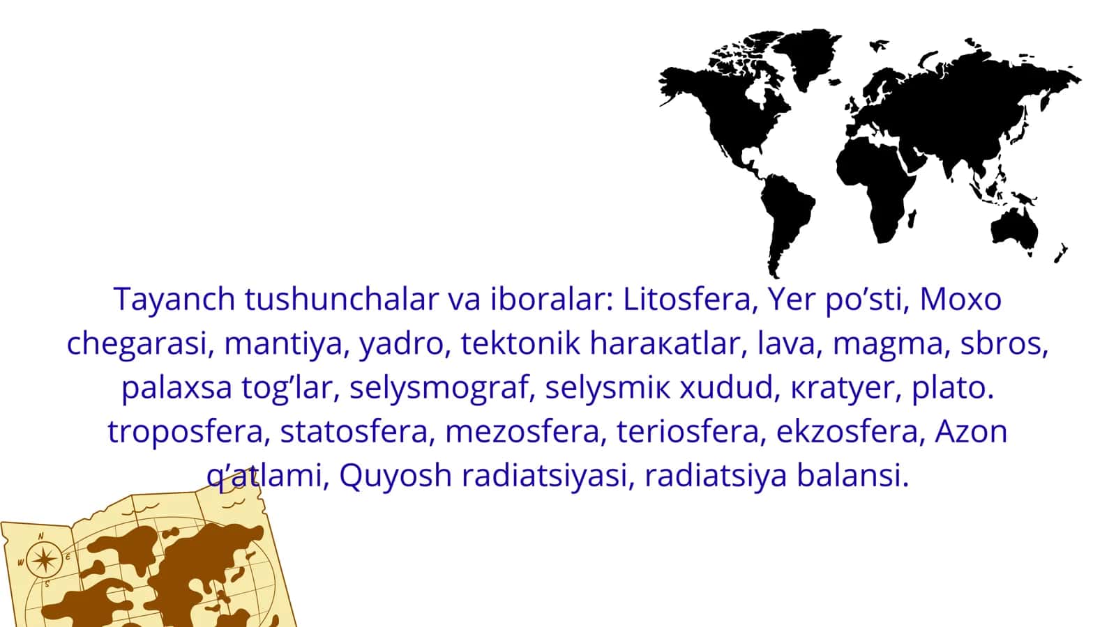 Yerning geografik qobigʻi. Letosfera 2