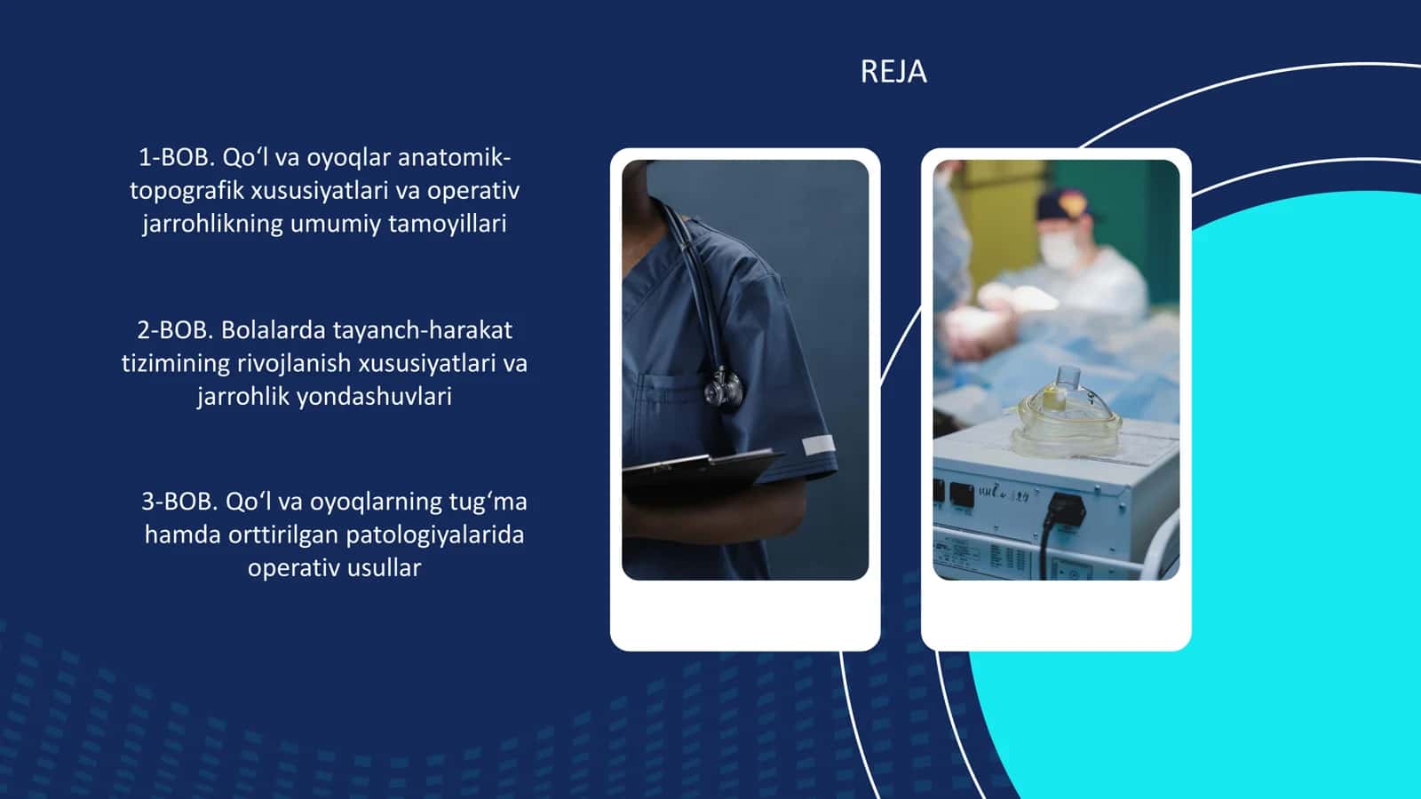 Qo‘l va oyoqlar anatomik-topografik xususiyatlari va operativ jarrohlikning umumiy tamoyillari 2