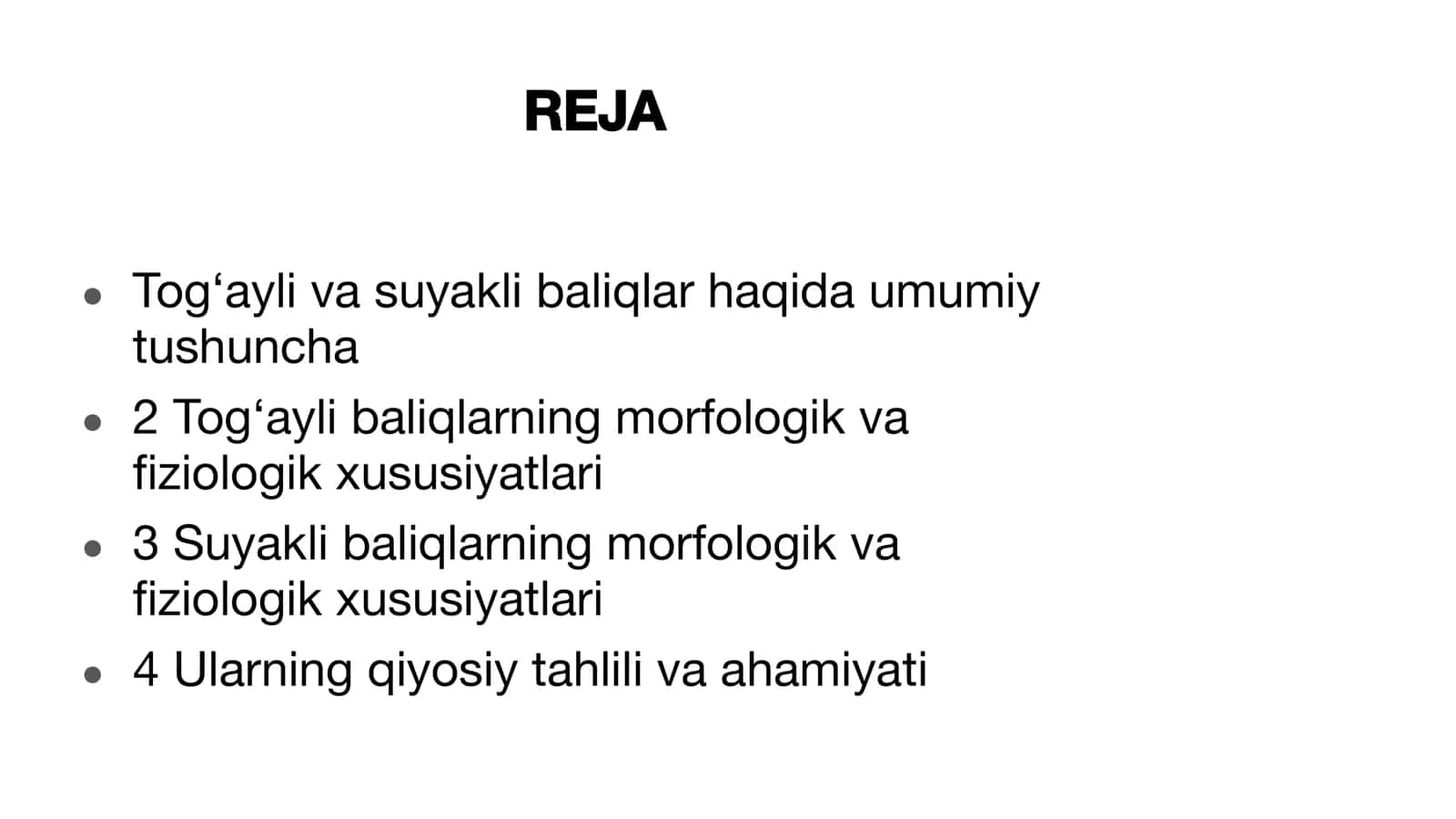 Tog‘ayli va suyakli baliqlarning morfologik va ﬁziologik xususiyatlariga qiyosiy tavsif 2