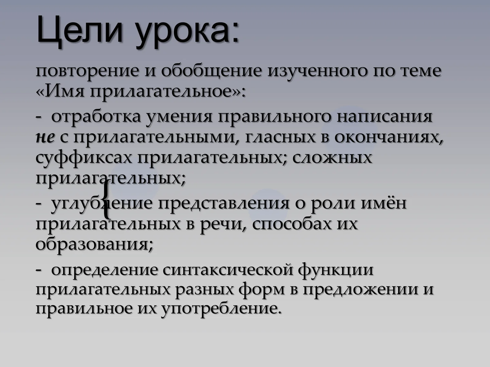 Имя прилагательное 2