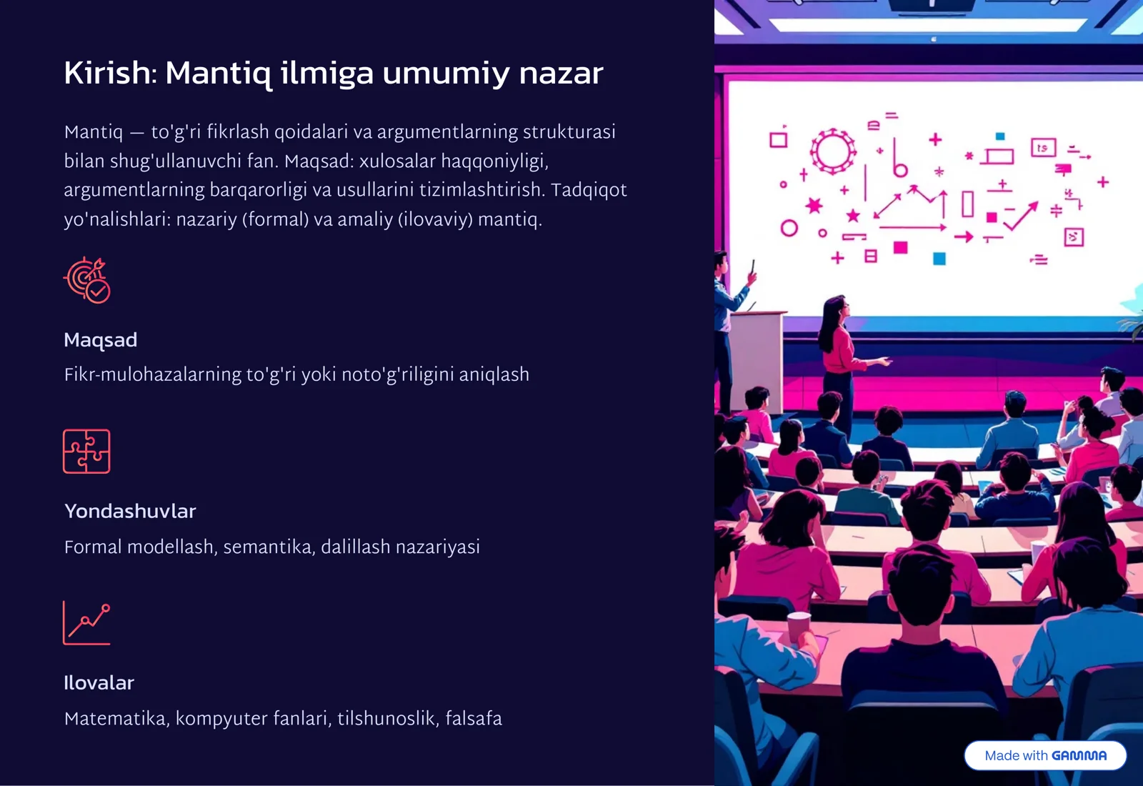Mantiq ilmining asosiy masalalari va ularni tadqiq etish yo'llari 2