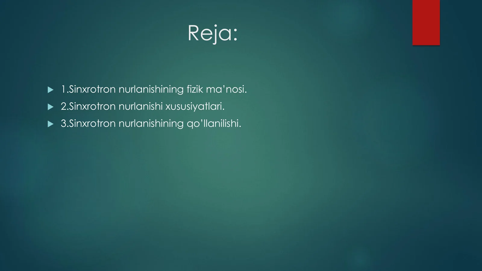 Sinxrotron nurlanishining modda bilan o’zaro ta’siri 2