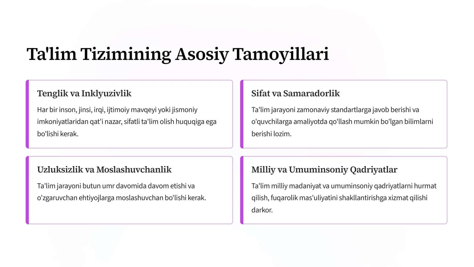 Ta'lim Tizimi Nima 2