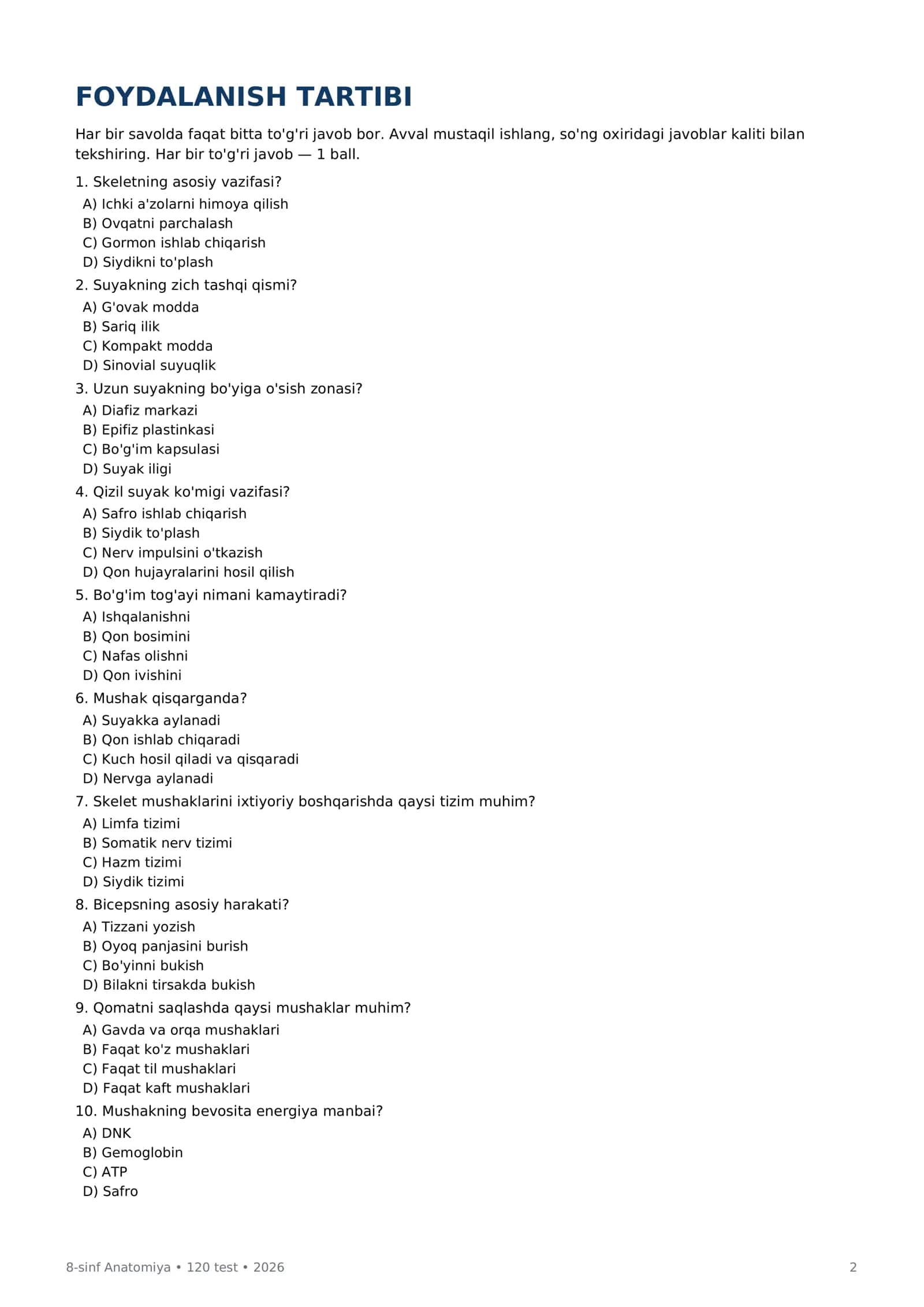 8-SINF ANATOMIYA VA ODAM FIZIOLOGIYASI 2