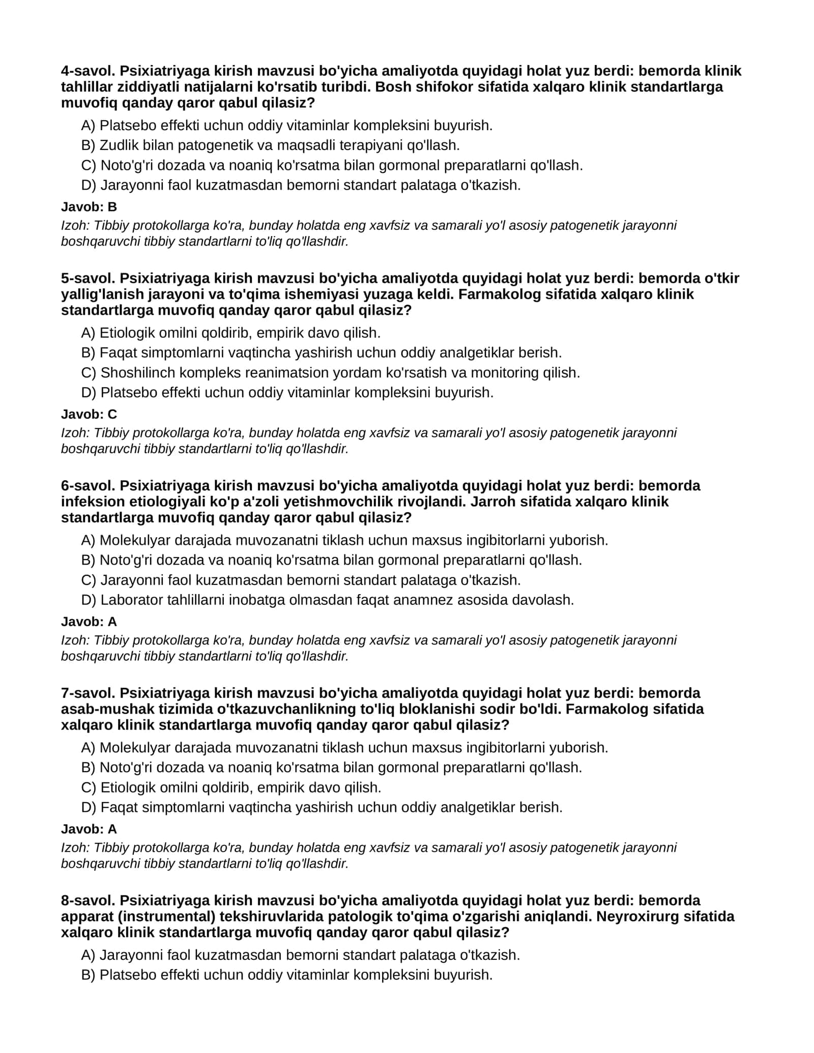 Psixiatriyaga kirish - 2-QISM 2